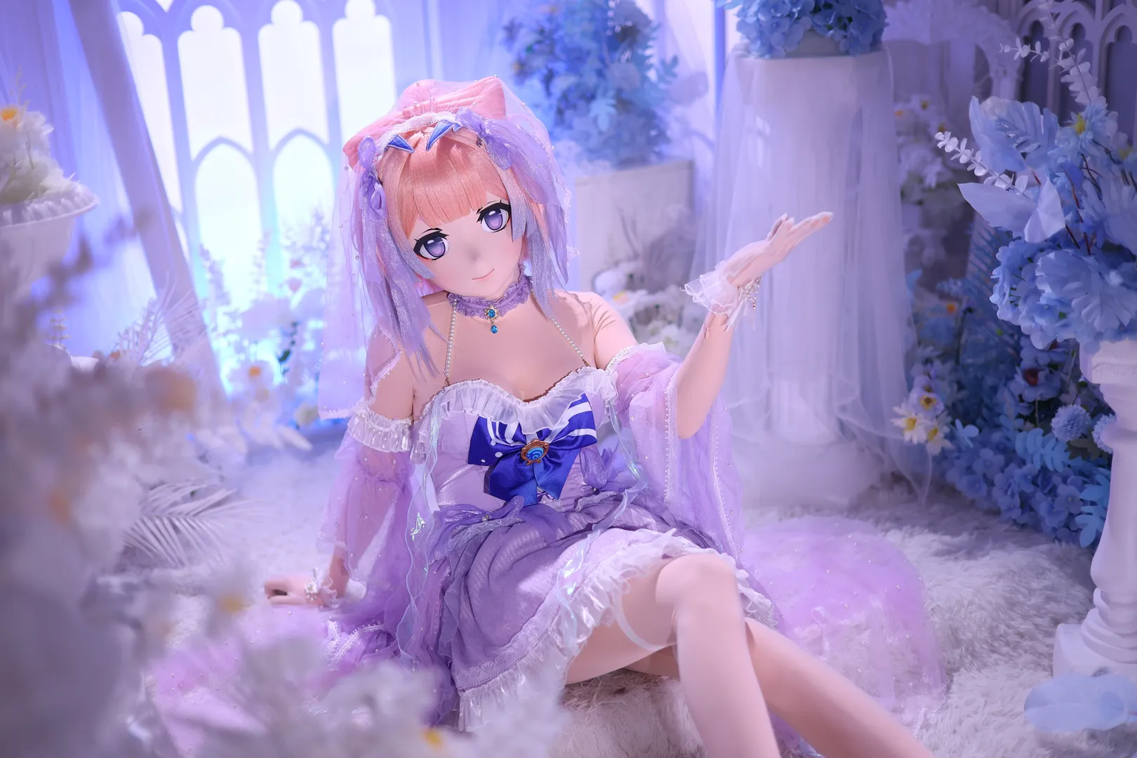 原神, 二次元摄影, 珊瑚宫心海cos, 花嫁cosplay, kigurumi - 第10张