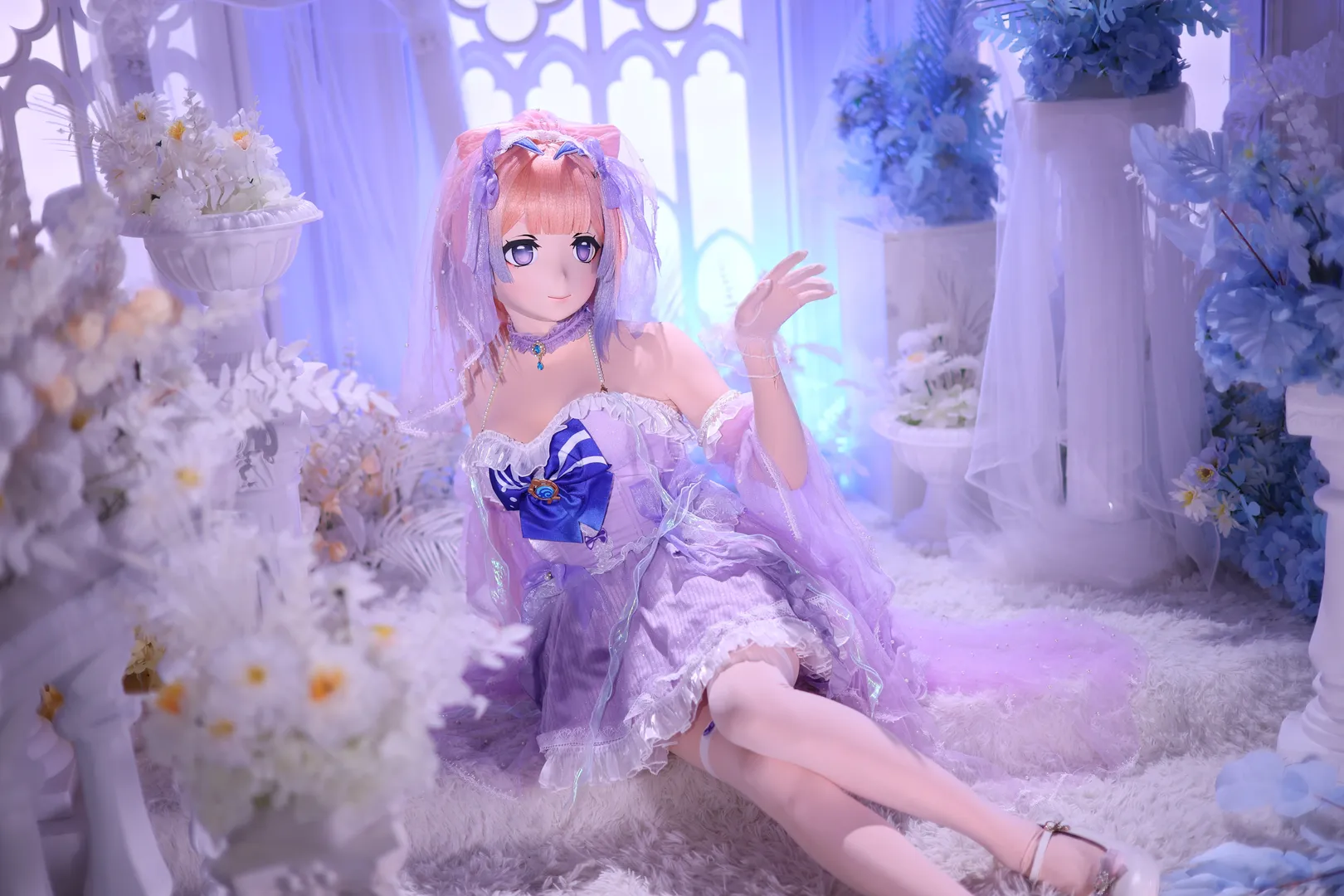原神, 二次元摄影, 珊瑚宫心海cos, 花嫁cosplay, kigurumi - 第11张