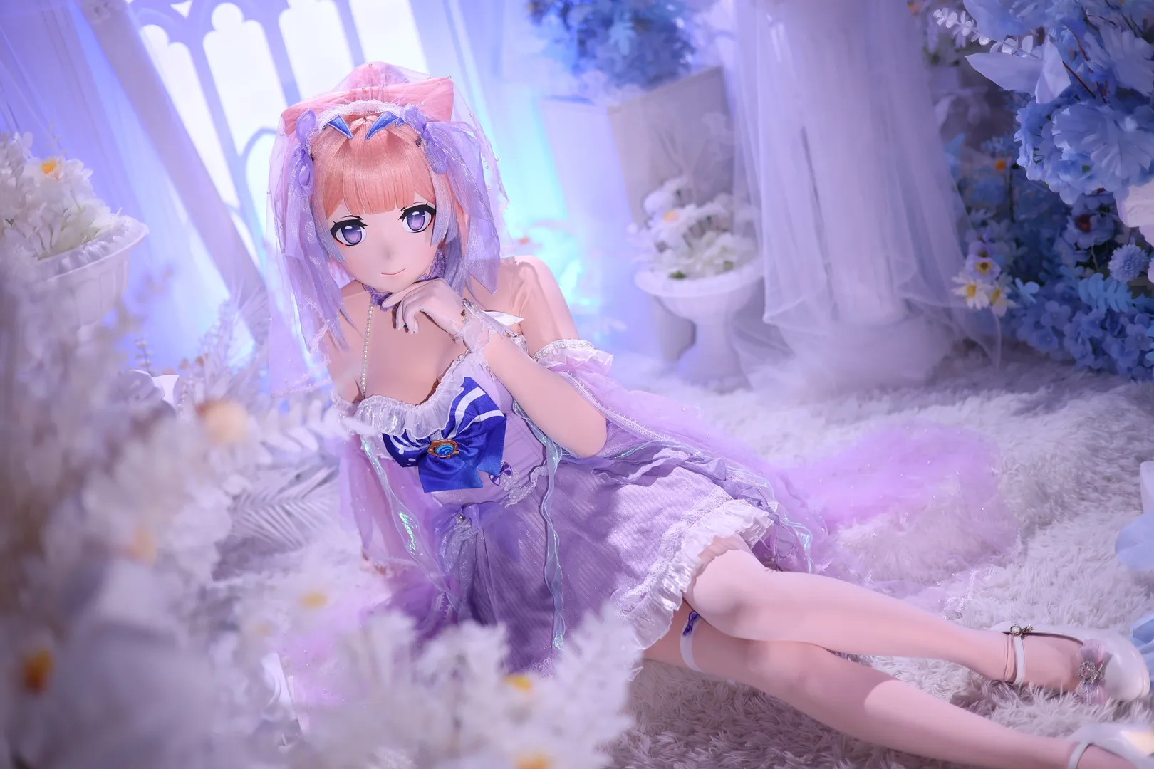原神, 二次元摄影, 珊瑚宫心海cos, 花嫁cosplay, kigurumi - 第12张