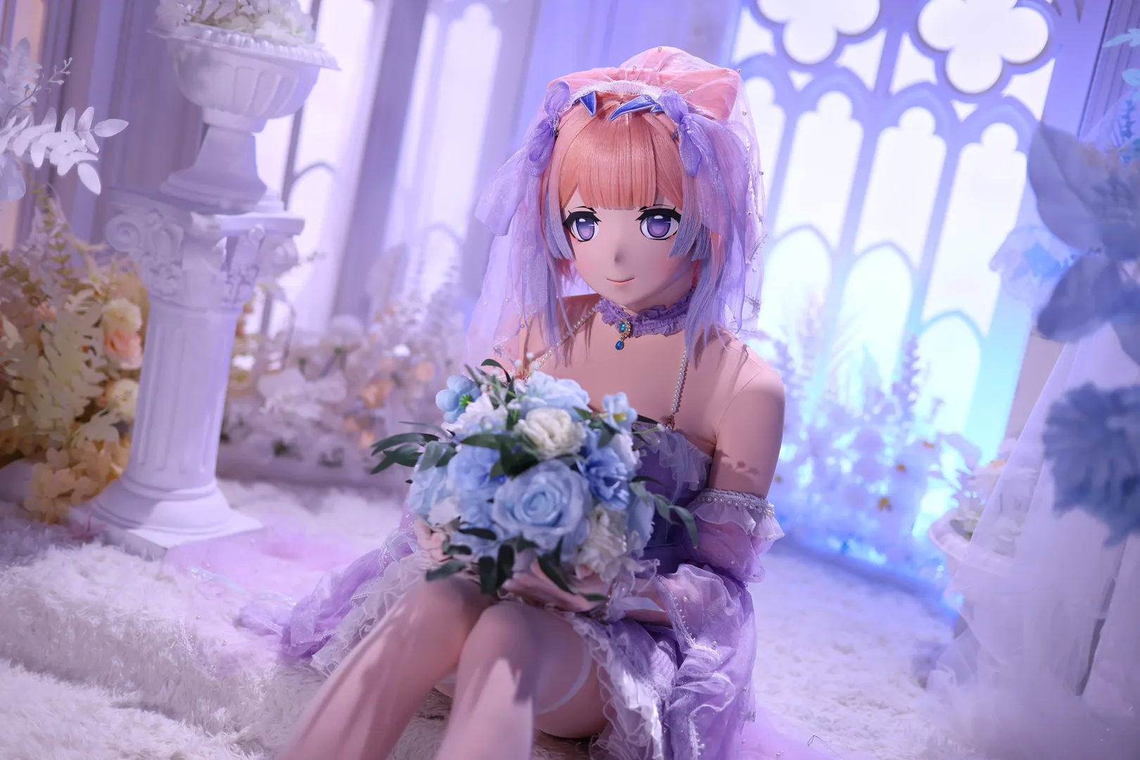 原神, 二次元摄影, 珊瑚宫心海cos, 花嫁cosplay, kigurumi - 第16张