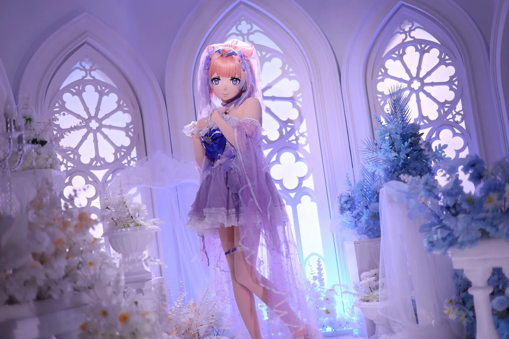 原神, 二次元摄影, 珊瑚宫心海cos, 花嫁cosplay, kigurumi - 第3张