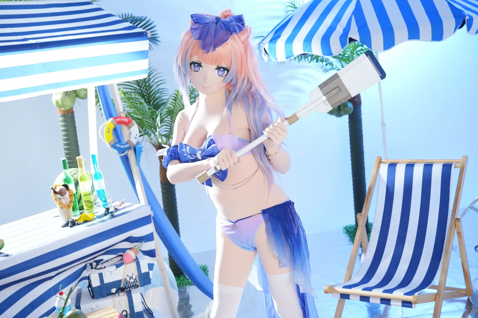 原神, 珊瑚宫心海cos, 夏日泳装, 摄影棚拍, kigurumi - 第13张
