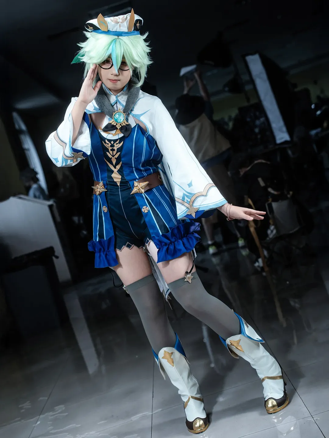 Genshin Impact, Anime-style photography, Convention photos, Sucrose cosplay, Casual cosplay