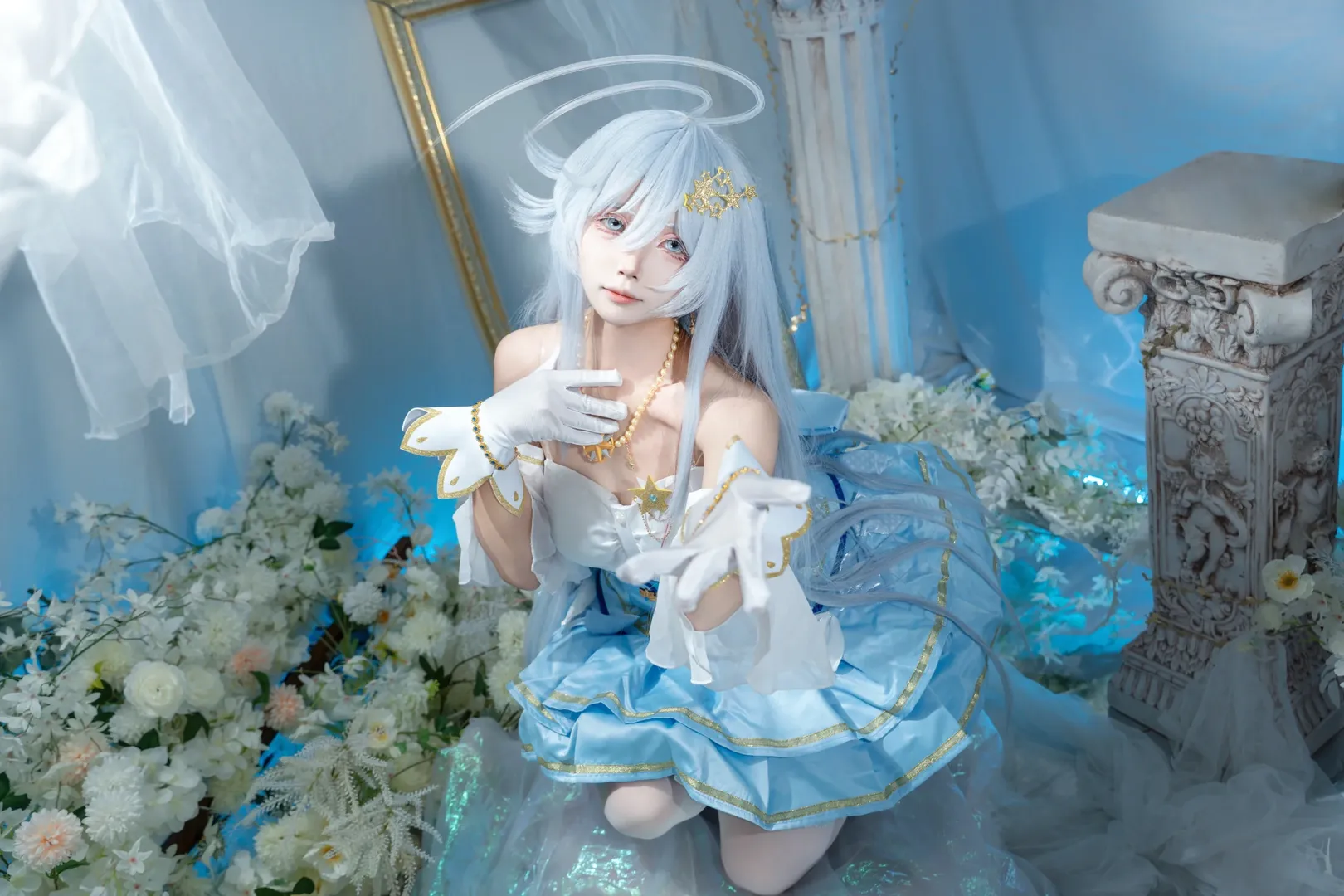Magical Girl cosplay, Dreamy Portrait Photography, Lena cosplay, 86 -Eighty Six-, Ice blue style clothing - Image 2