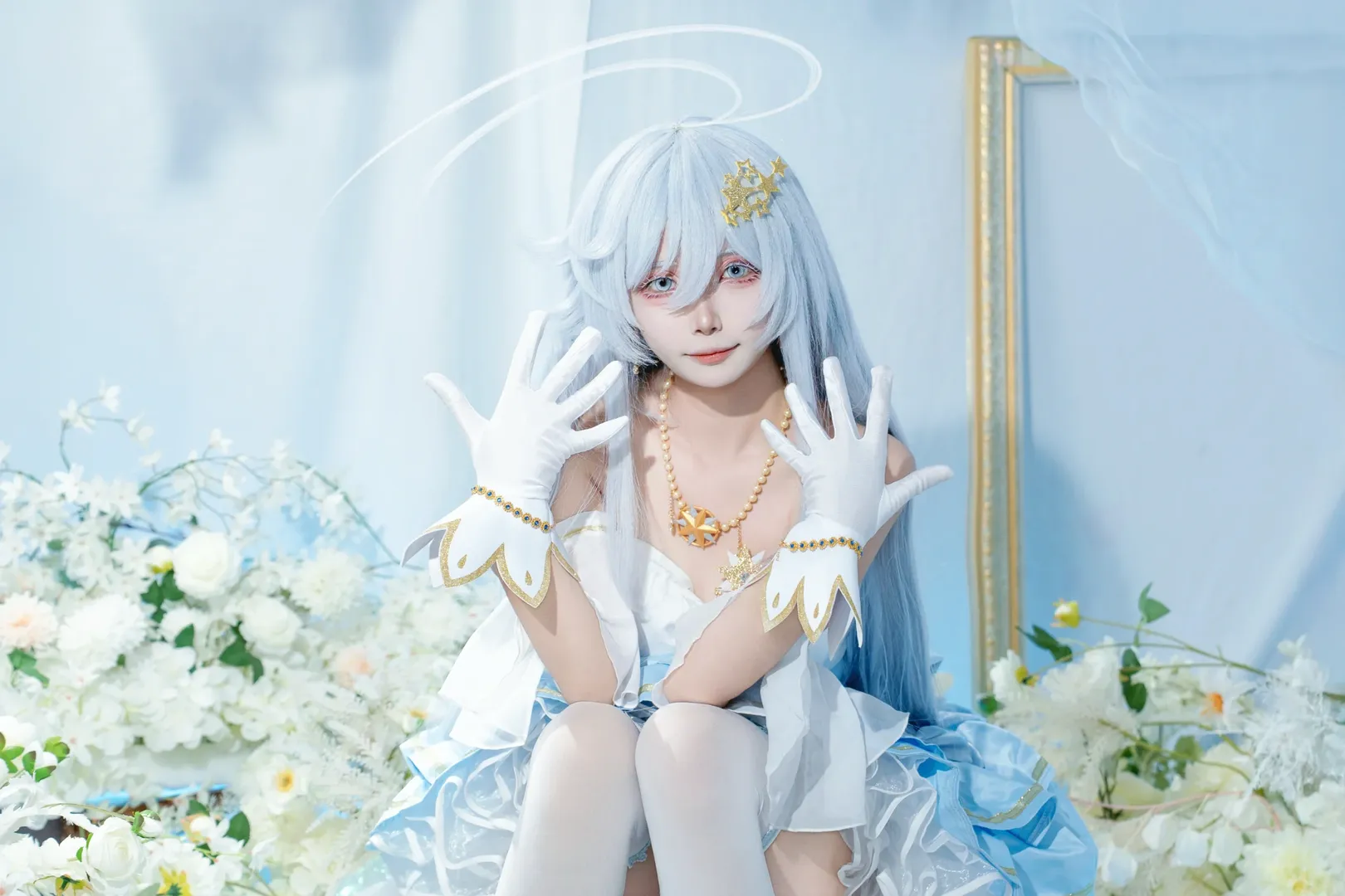 Magical Girl cosplay, Dreamy Portrait Photography, Lena cosplay, 86 -Eighty Six-, Ice blue style clothing - Image 3