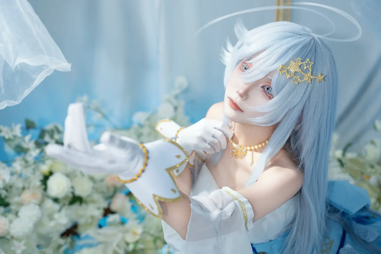 Magical Girl cosplay, Dreamy Portrait Photography, Lena cosplay, 86 -Eighty Six-, Ice blue style clothing - Image 4