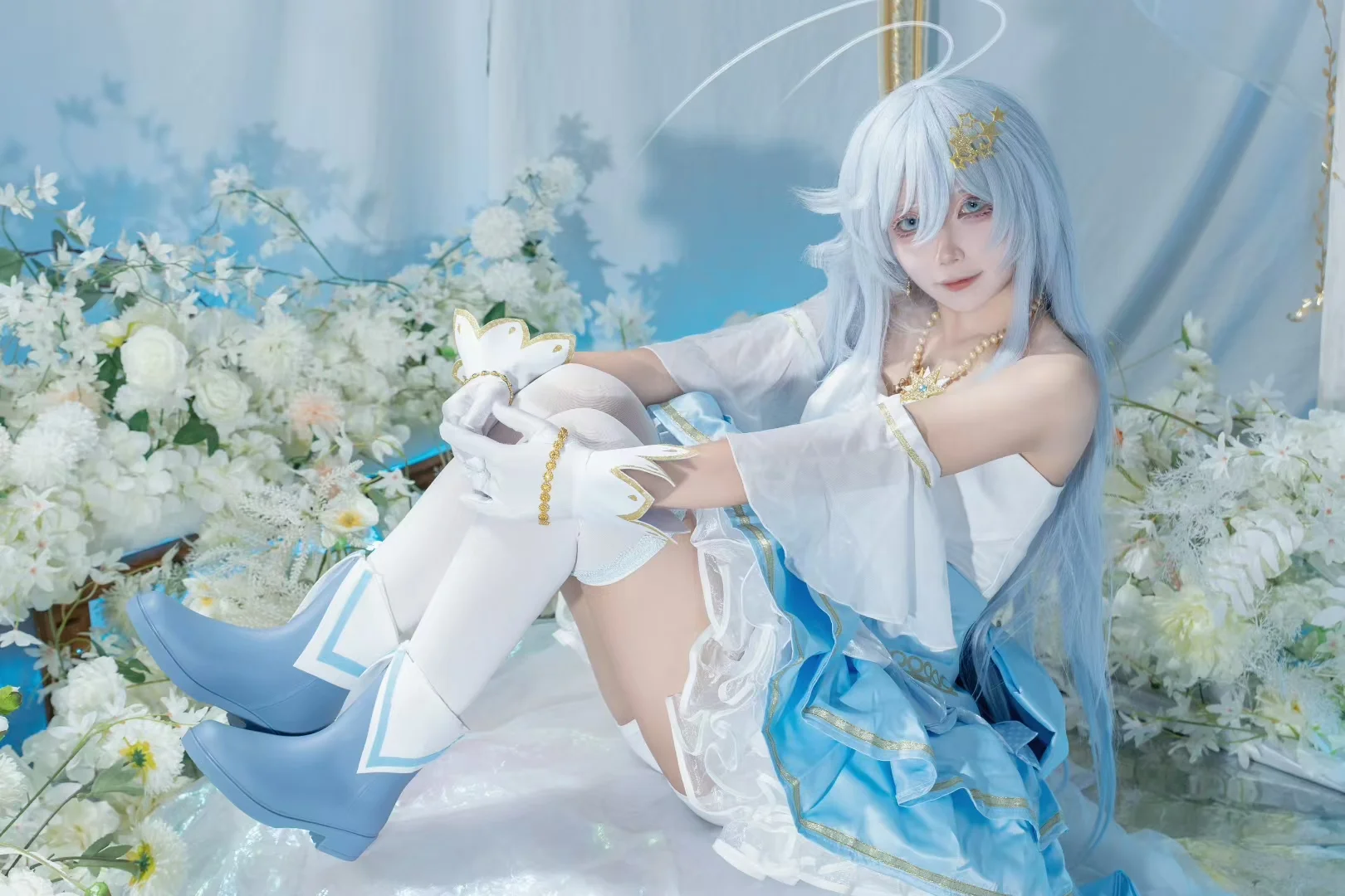 Magical Girl cosplay, Dreamy Portrait Photography, Lena cosplay, 86 -Eighty Six-, Ice blue style clothing - Image 6