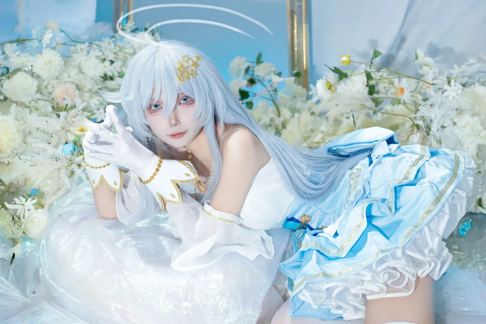 Magical Girl cosplay, Dreamy Portrait Photography, Lena cosplay, 86 -Eighty Six-, Ice blue style clothing - Image 7