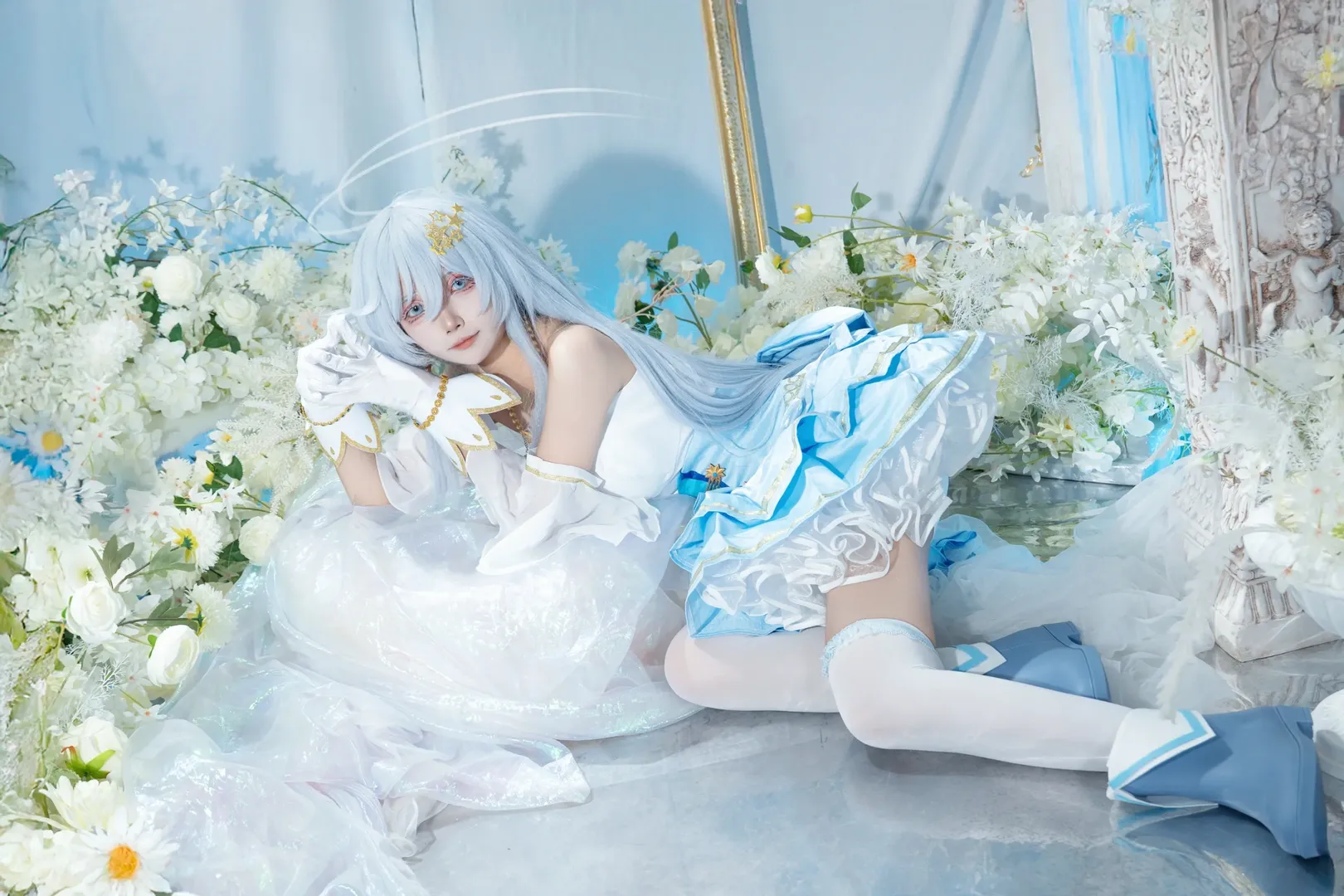 Magical Girl cosplay, Dreamy Portrait Photography, Lena cosplay, 86 -Eighty Six-, Ice blue style clothing - Image 8