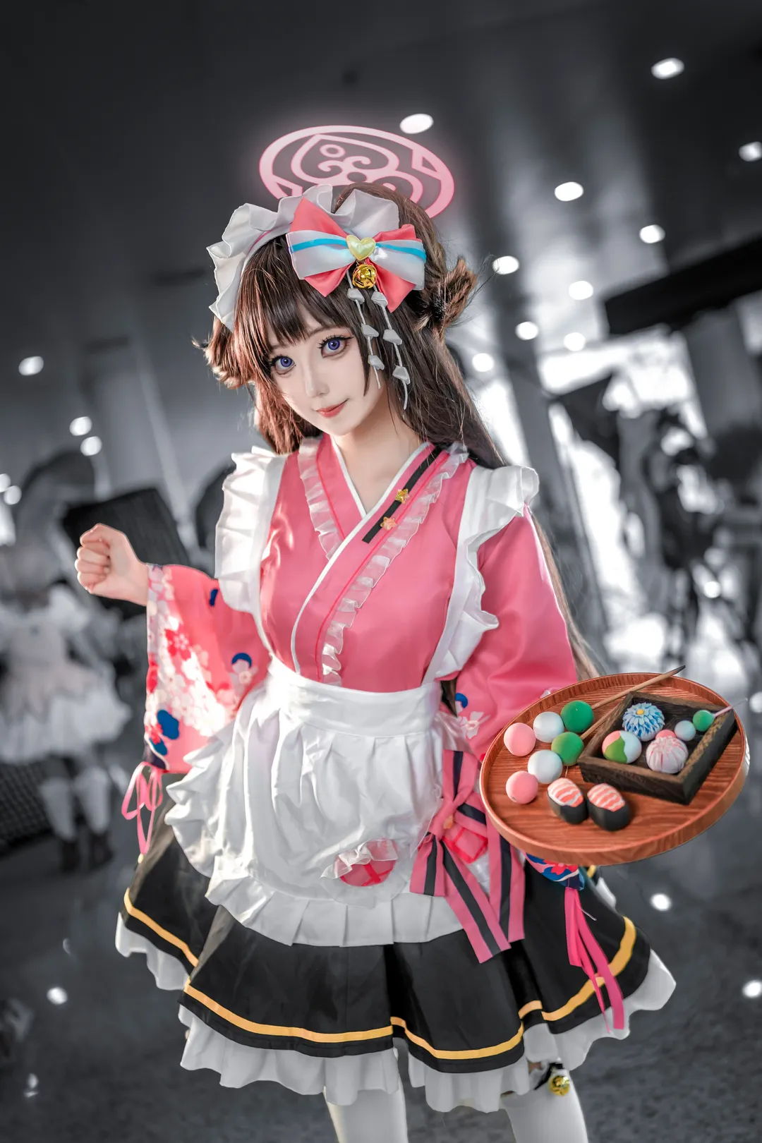Blue Archive, Convention photography, Kawawa Shizuko cosplay, ACG Cosplayer, Japanese-style maid cosplay