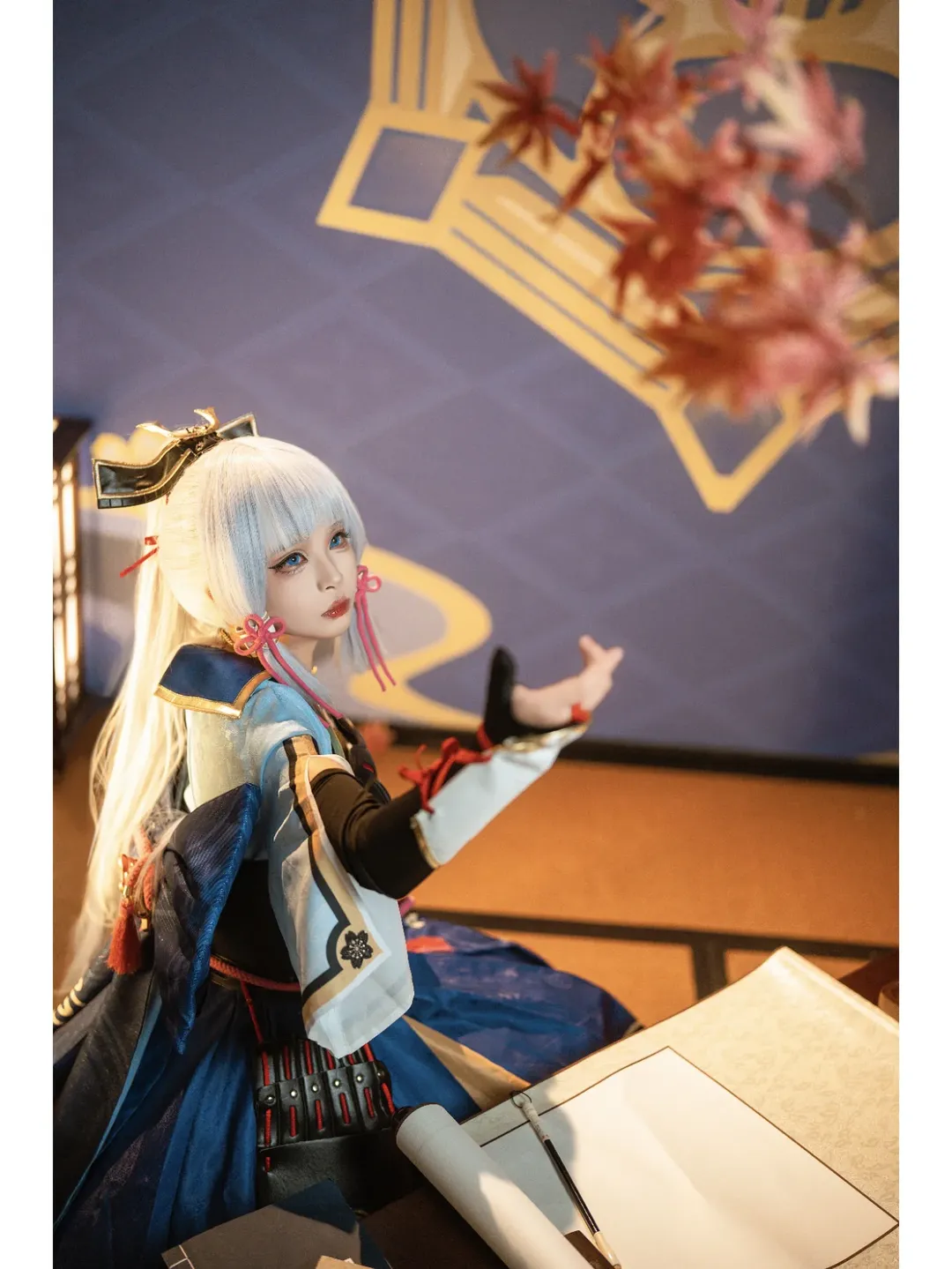 原神, 和風撮影, 神里綾華 コスプレ, 二次元風のクライアント写真, コスプレ体験 - 1枚目