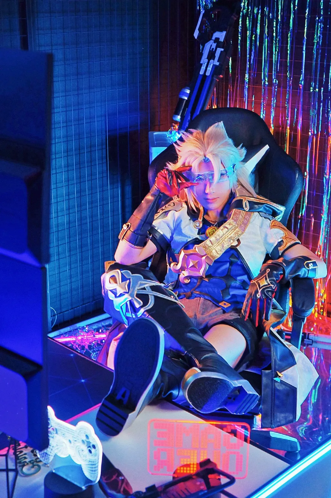 原神, 赛博朋克, cosplay摄影, 自拍馆, 阿贝多cos - 第5张