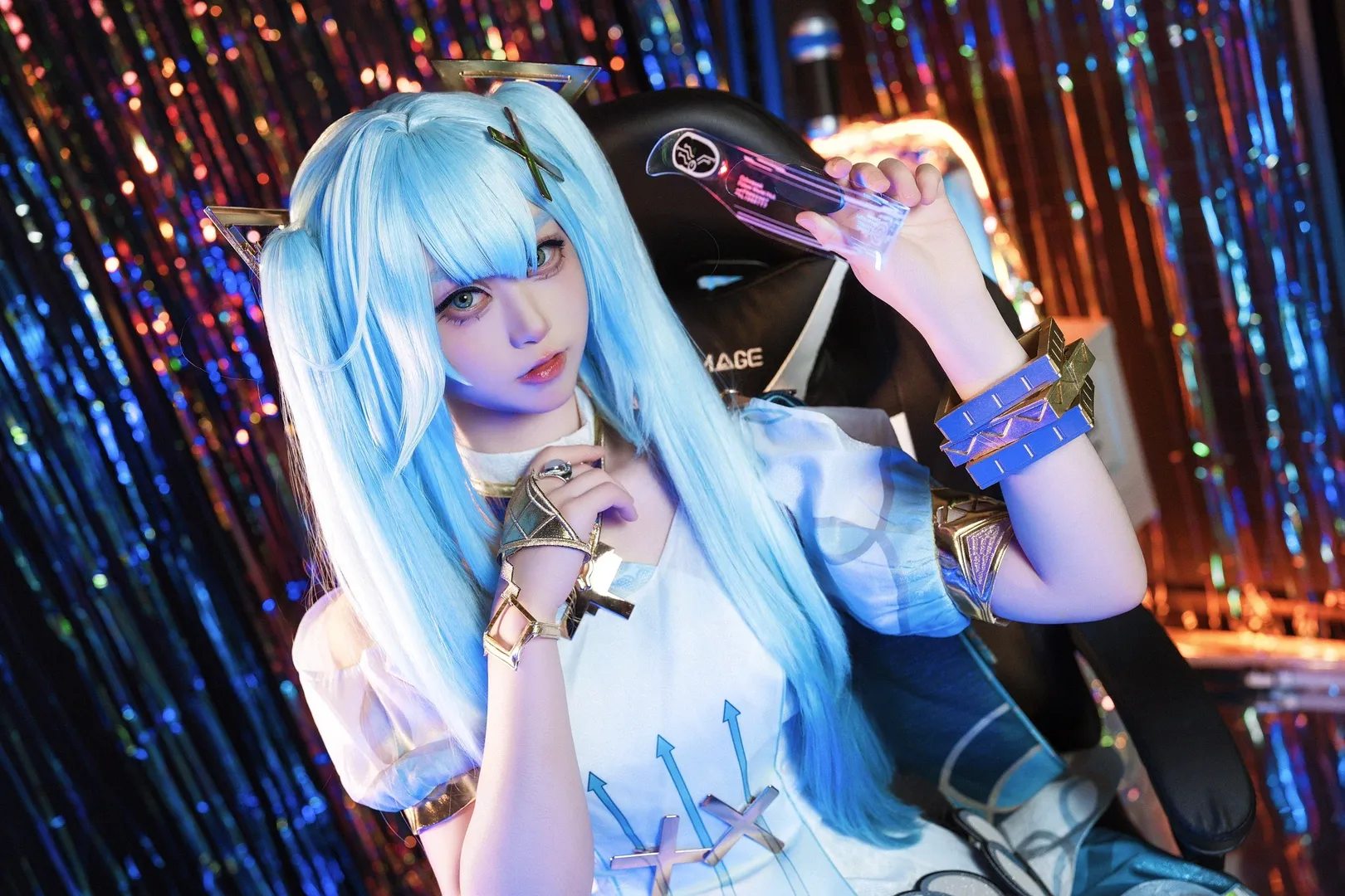 原神, 上海约拍, 珐露珊cos, cosplay日常, 赛博朋克风格 - 第4张