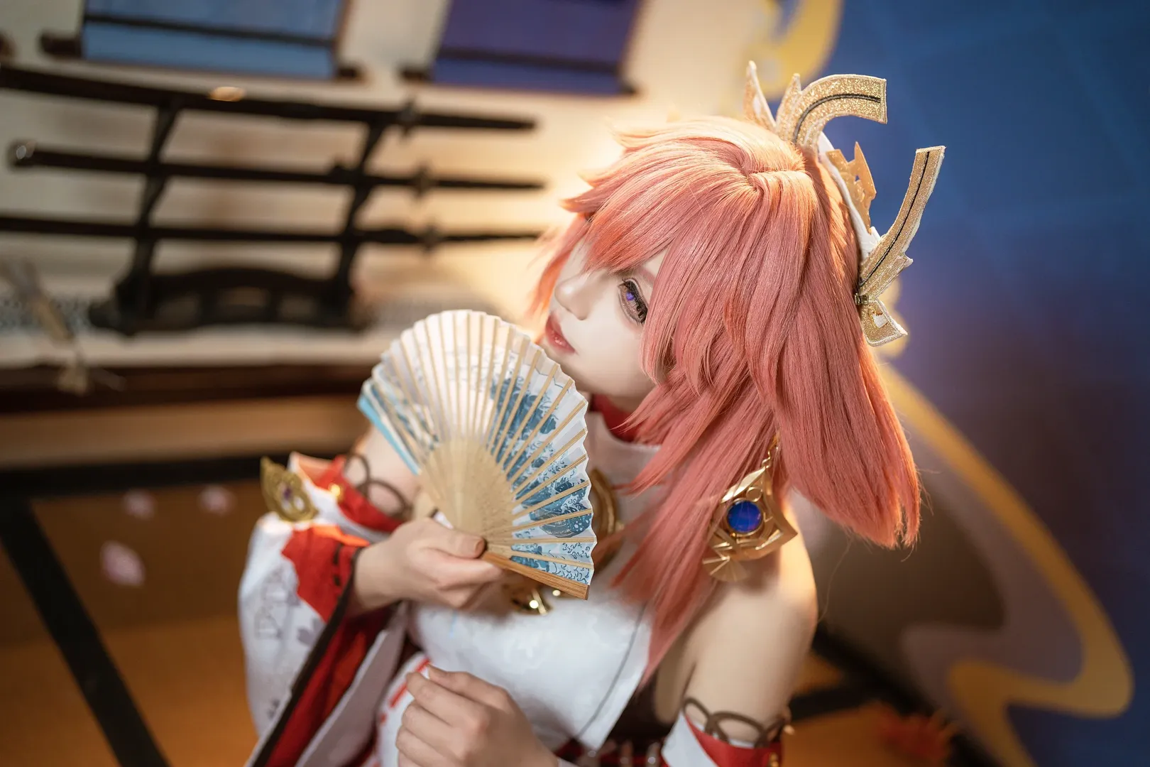 原神, 和风摄影, 八重神子cos, cosplay客片, 男coser - 第4张