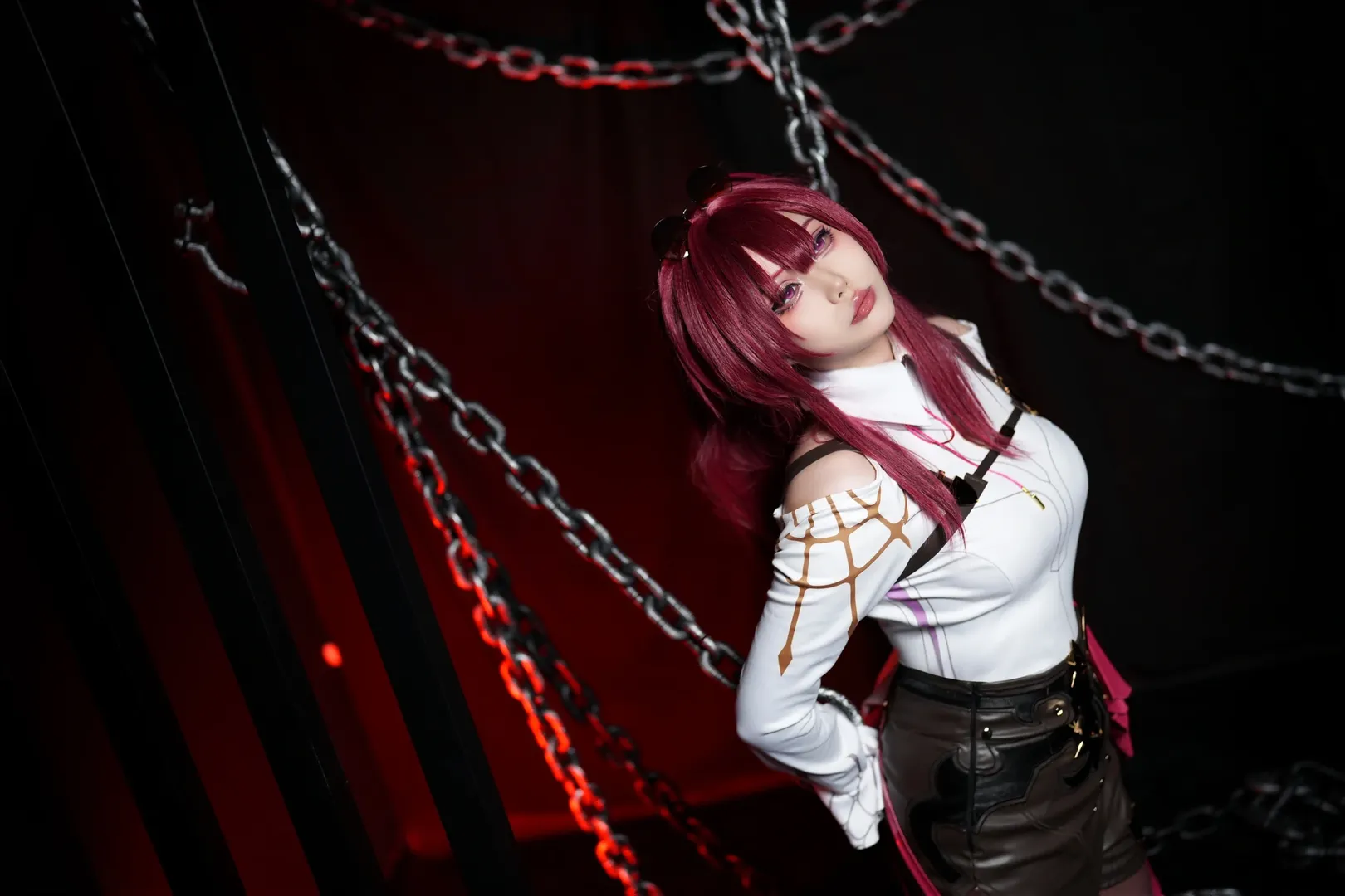 原神, カフカ コスプレ, コスプレ撮影, サイバーパンク風, セルフ写真館の客撮 - 1枚目