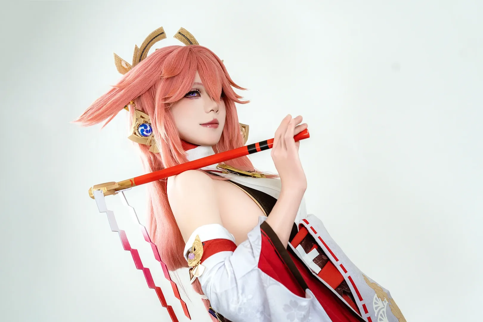 原神, 动漫摄影, 八重神子cos, 和风cosplay, 狐妖角色扮演 - 第2张