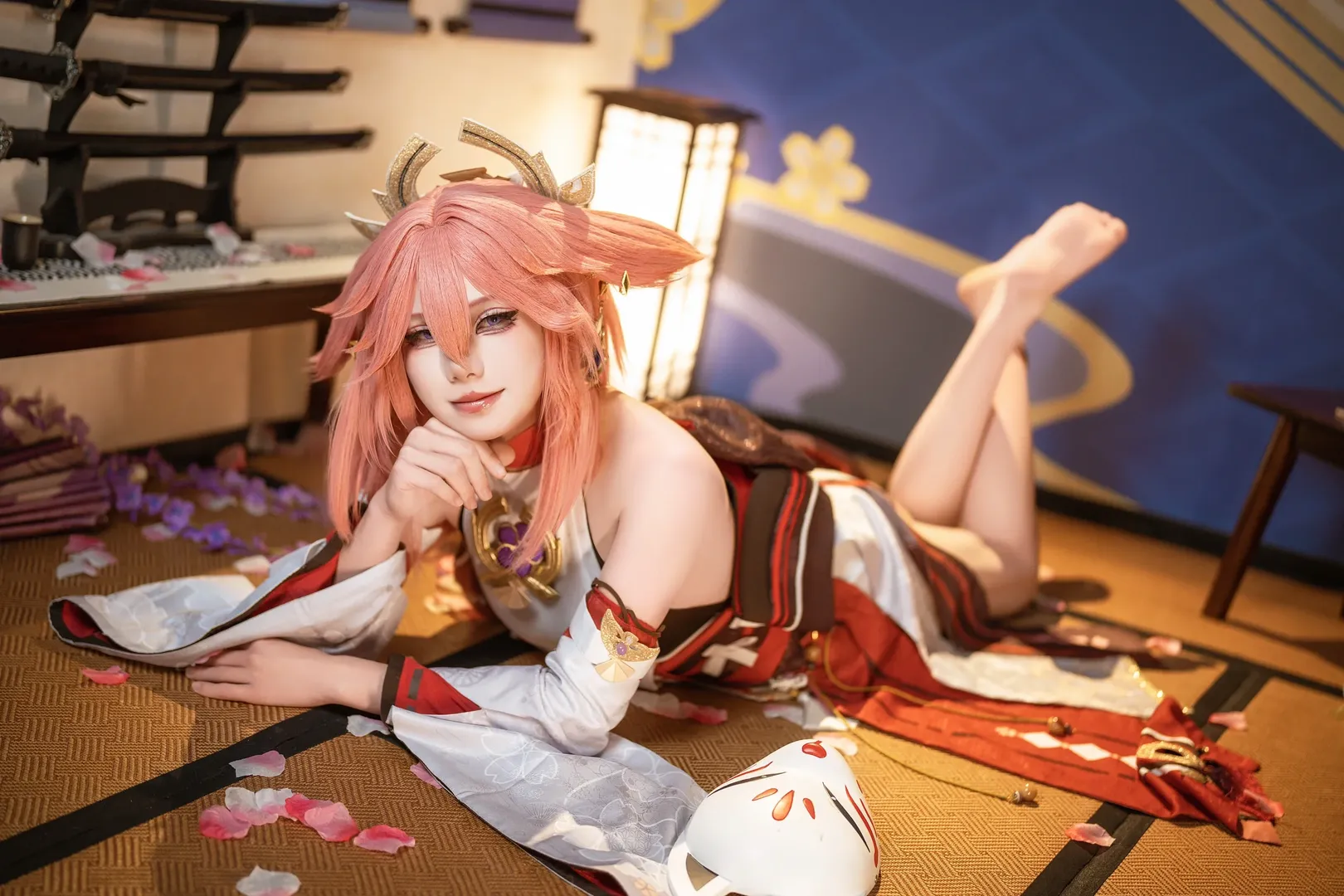 原神, 动漫摄影, 八重神子cos, 和风cosplay, 狐妖角色扮演 - 第6张