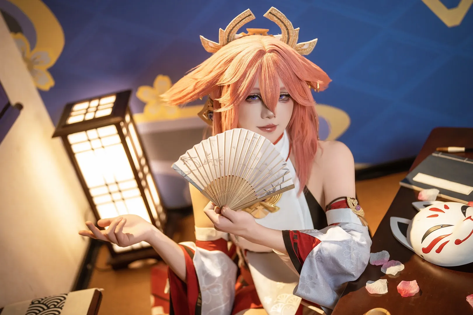 原神, 动漫摄影, 八重神子cos, 和风cosplay, 狐妖角色扮演 - 第8张