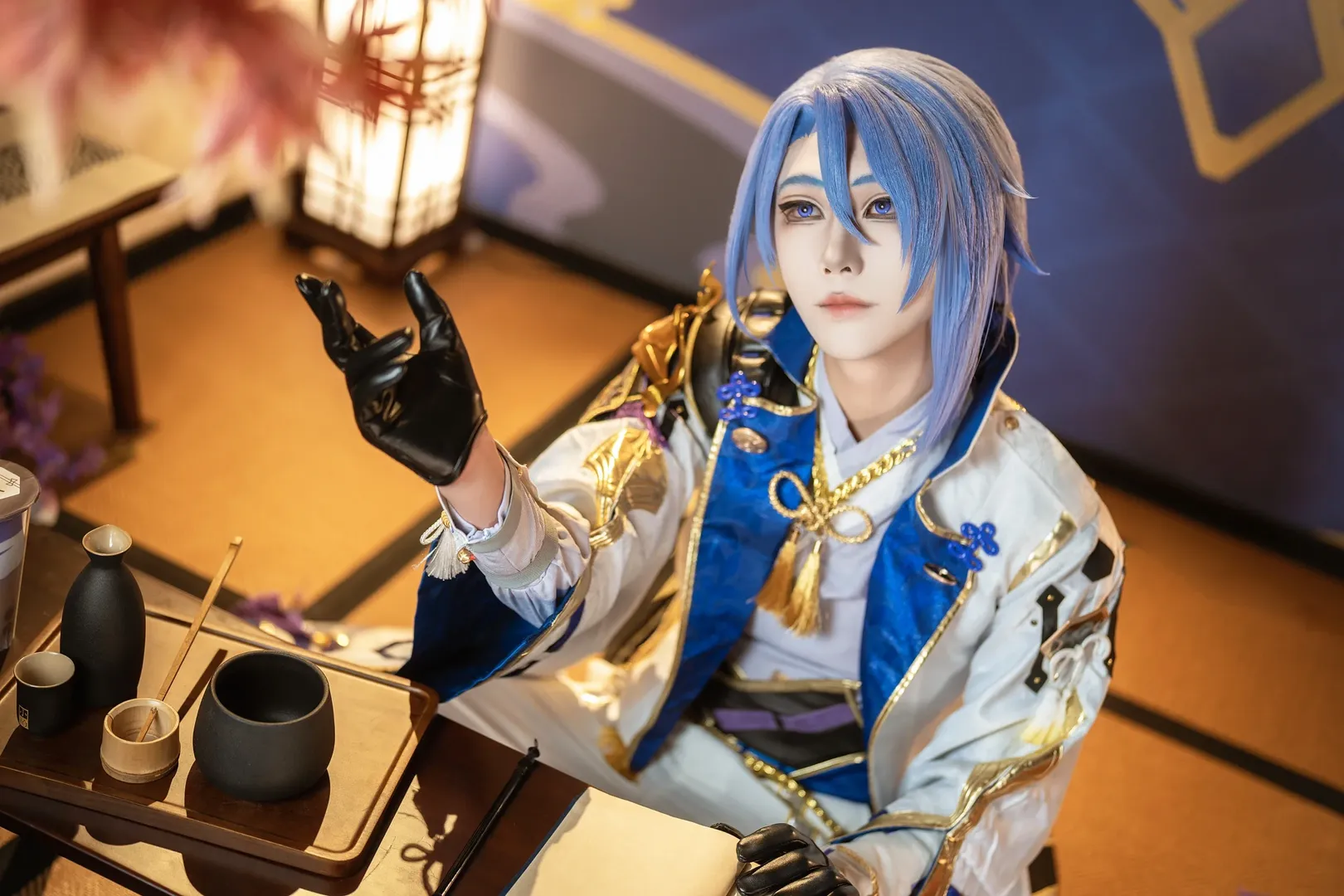 原神, cosplay摄影, 原神cosplay, 神里绫人cos, 和风客片 - 第1张