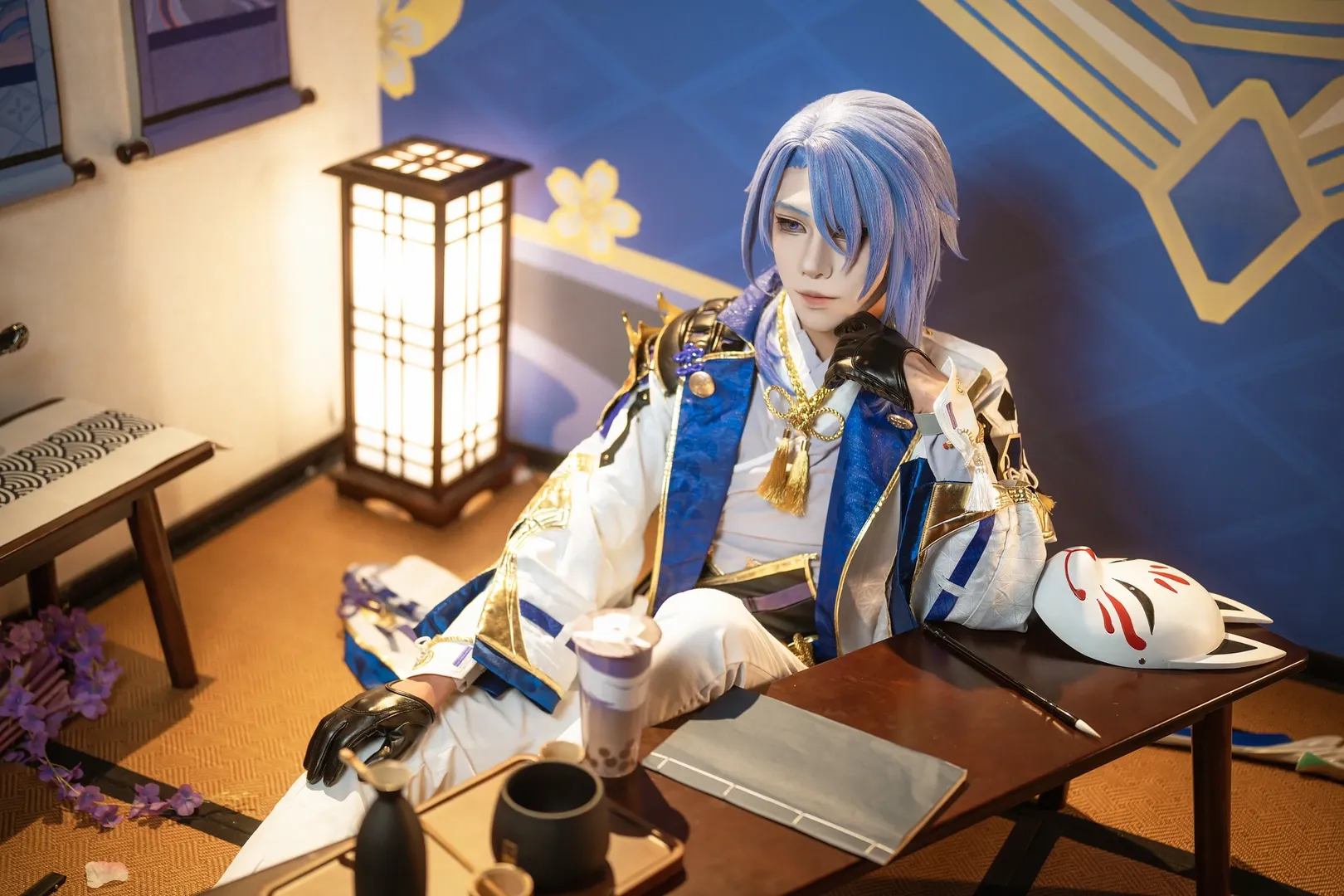 原神, cosplay摄影, 原神cosplay, 神里绫人cos, 和风客片 - 第4张
