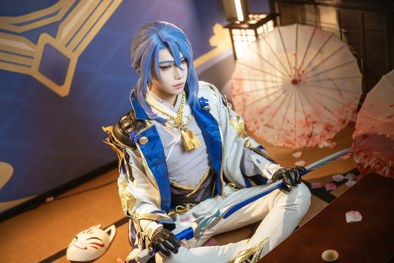 原神, cosplay摄影, 原神cosplay, 神里绫人cos, 和风客片 - 第5张