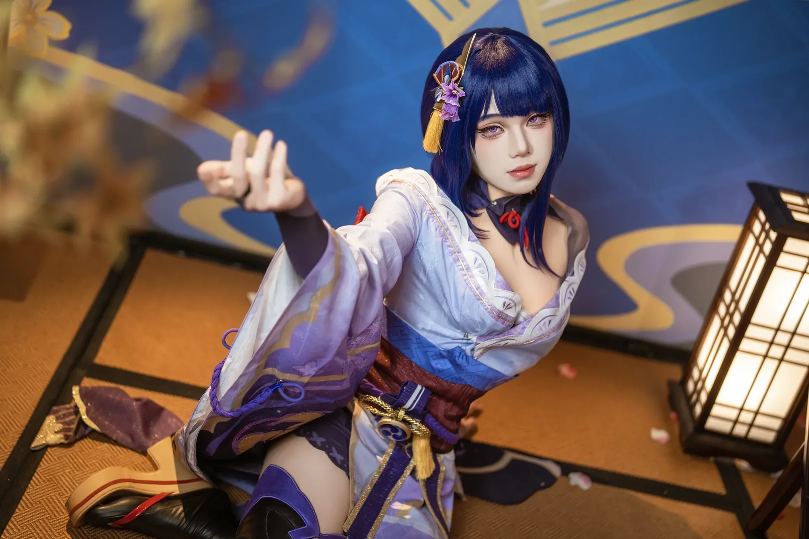 原神, cosplay, 和风摄影, 米哈游, 雷电将军cos - 第1张