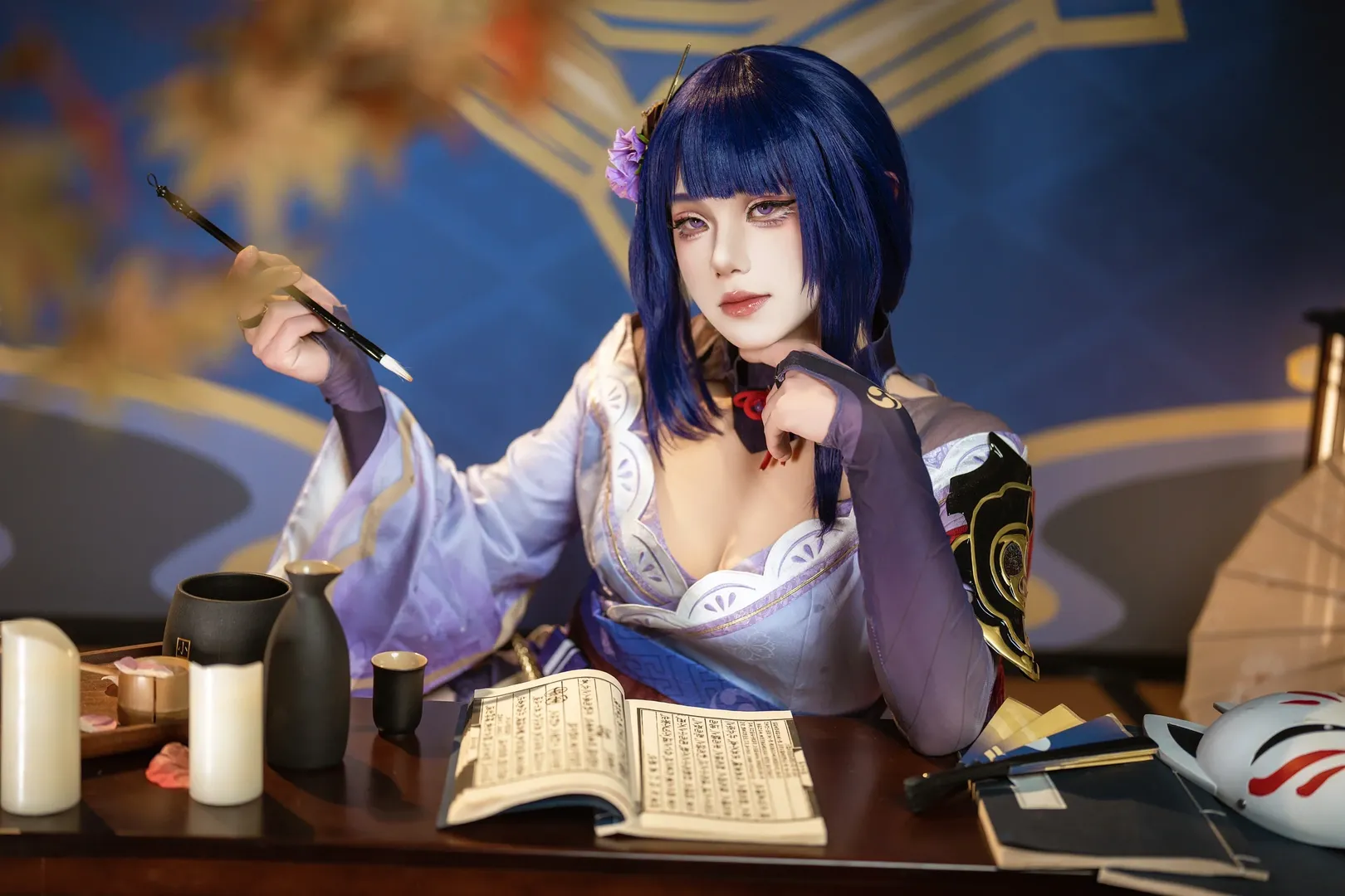 原神, cosplay, 和风摄影, 米哈游, 雷电将军cos