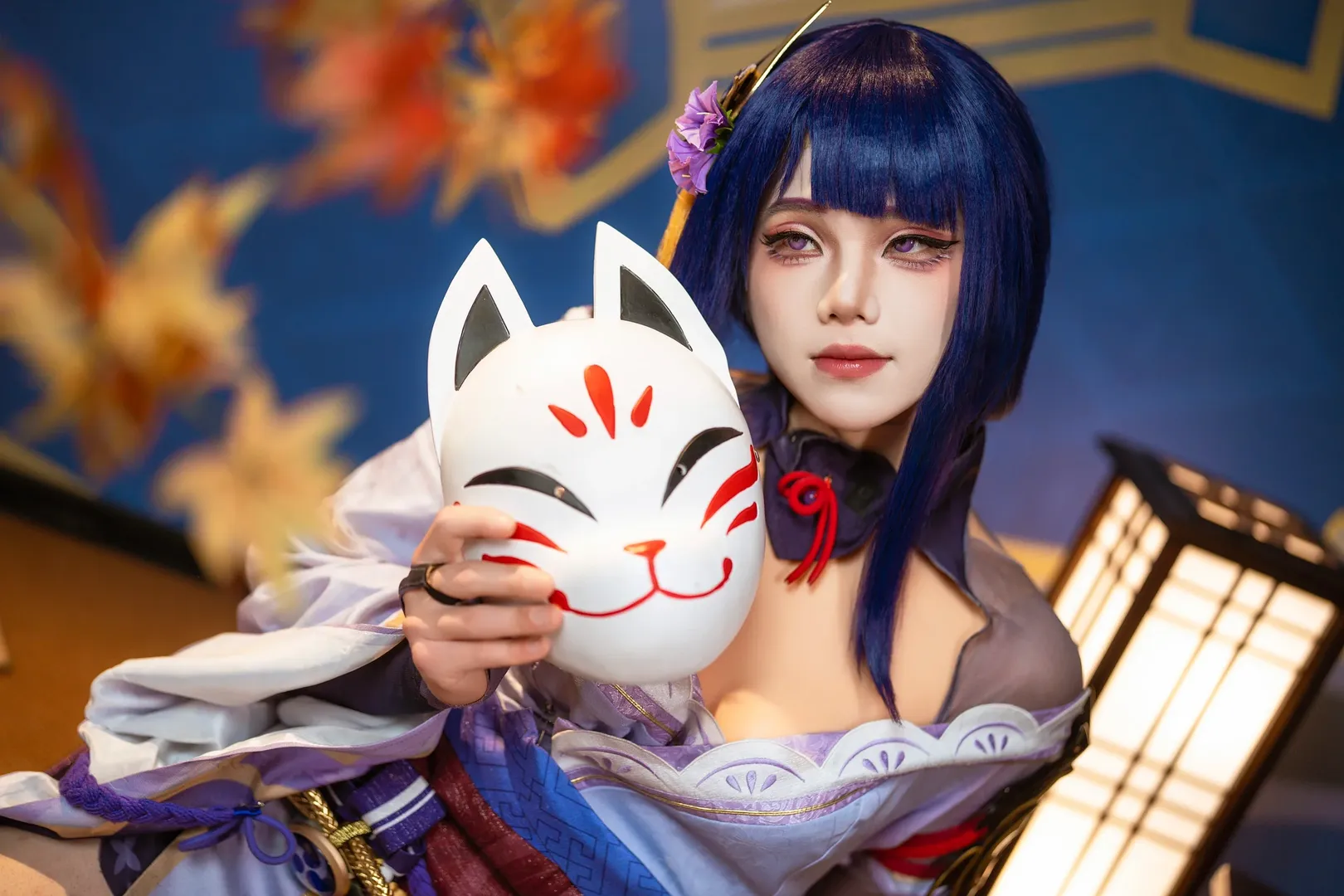 原神, cosplay, 和风摄影, 米哈游, 雷电将军cos - 第5张