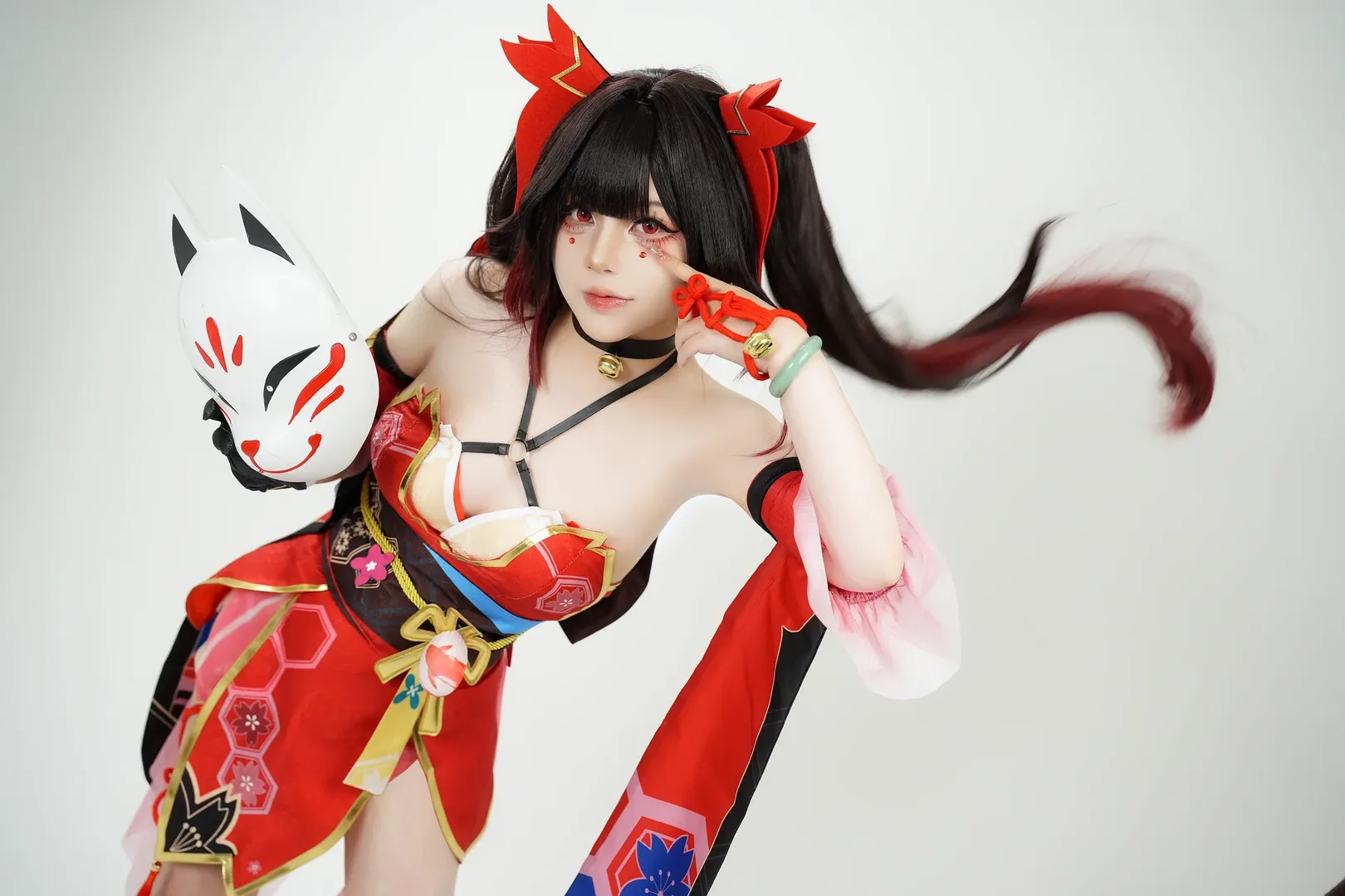 崩坏星穹铁道, 花火cos, cosplay摄影, 二次元客片, 狐面装扮 - 第3张