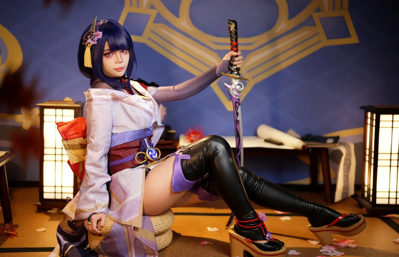 原神, cosplay摄影, 原神cosplay, 雷电将军cos, 客片分享 - 第5张
