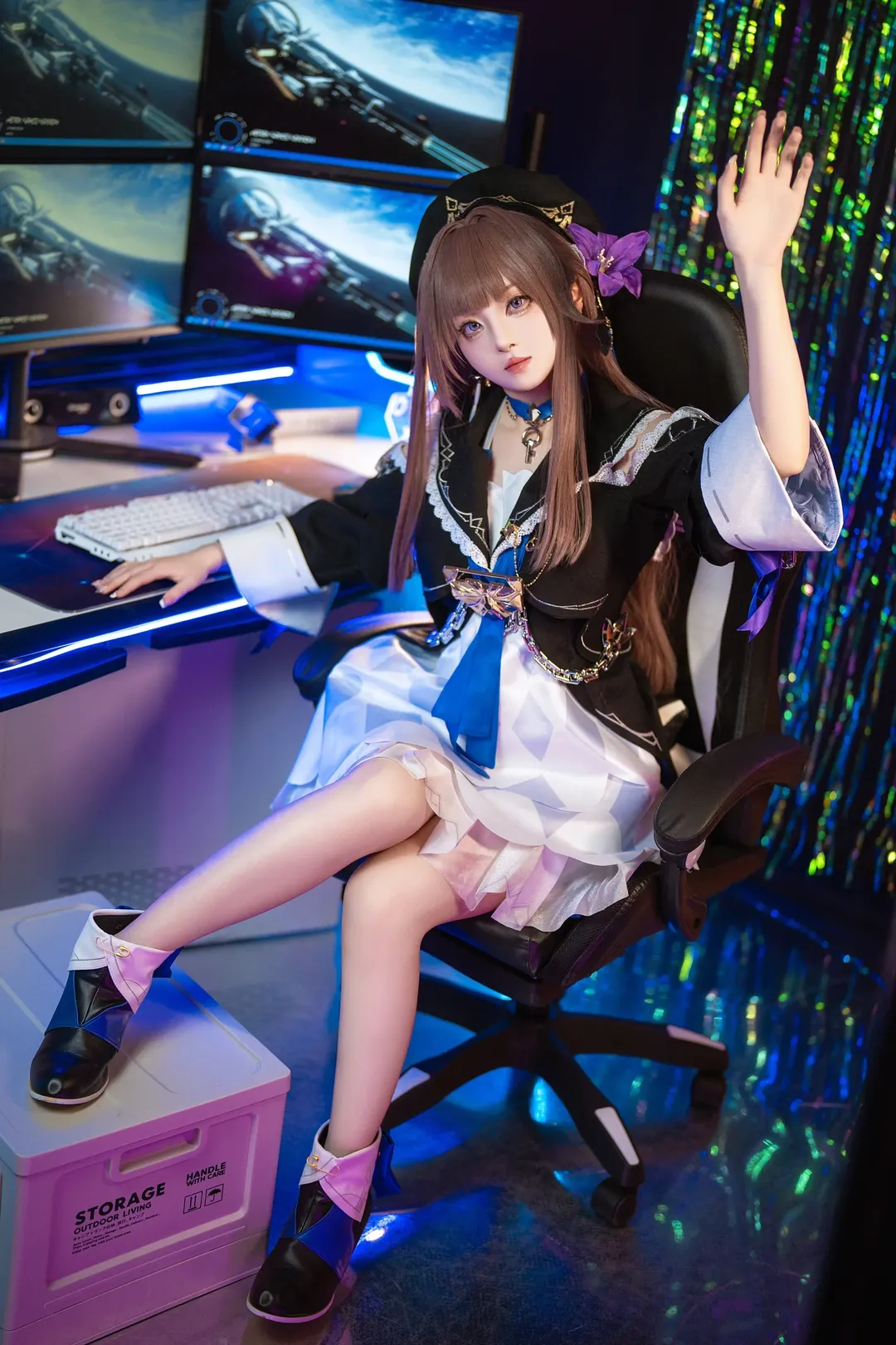 原神, 黑塔cos, 电竞少女, cosplay摄影, 二次元穿搭