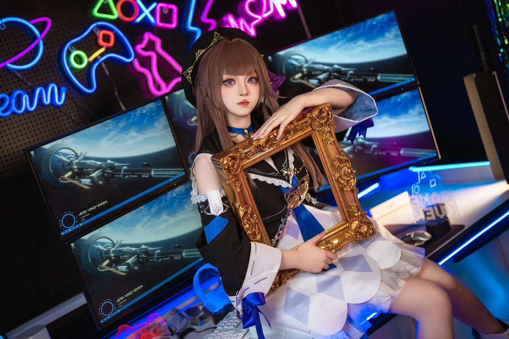 原神, 黑塔cos, 电竞少女, cosplay摄影, 二次元穿搭 - 第2张