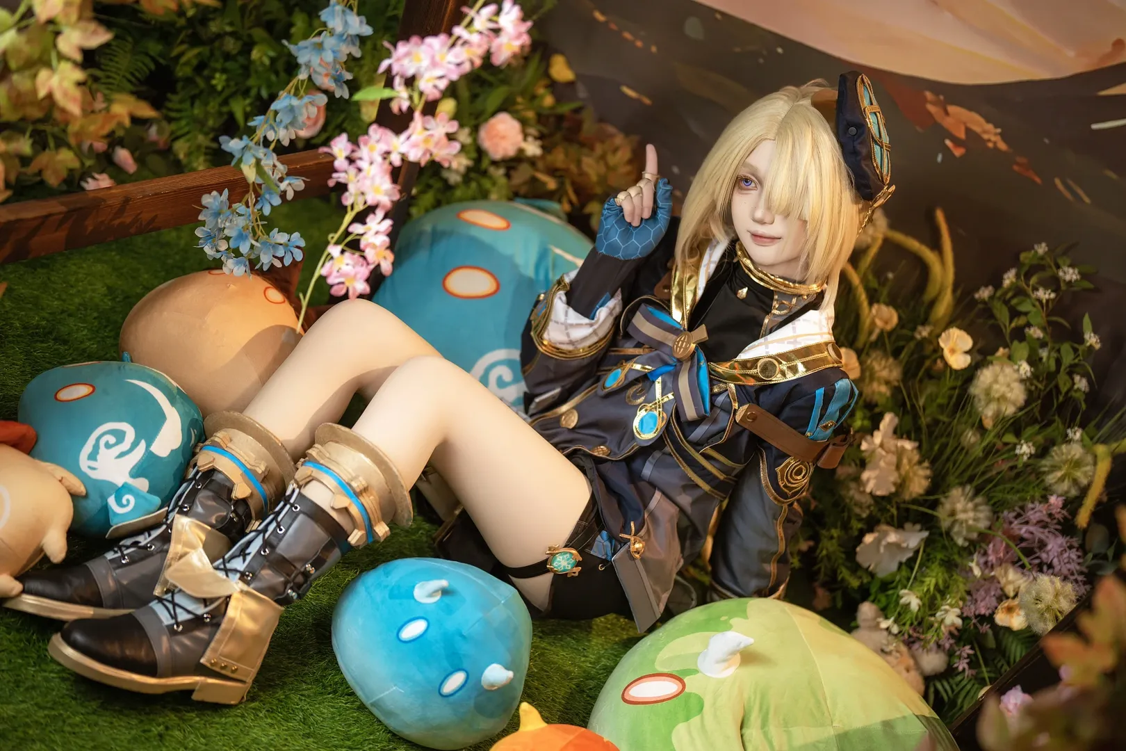 原神, 二次元cos, cosplay拍摄, 游戏角色仿妆, 菲米尼cos - 第4张