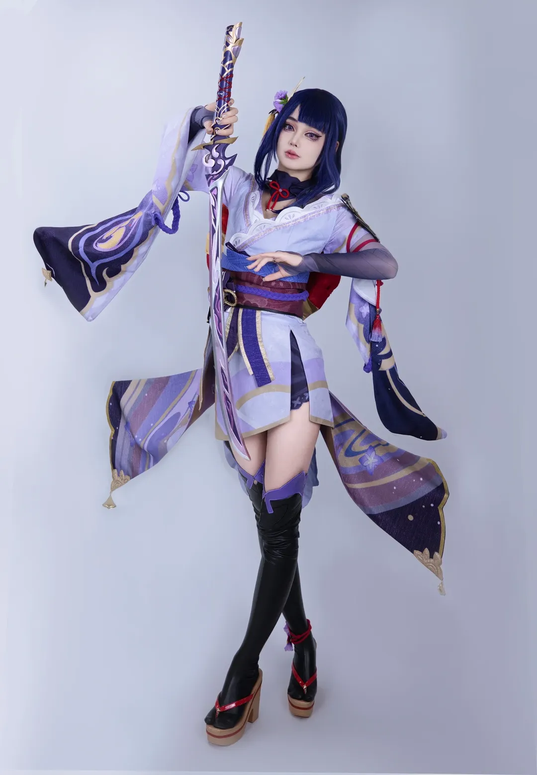 原神, コスプレ, 和風撮影, アニメコスプレ, 雷電将軍コスプレ - 1枚目