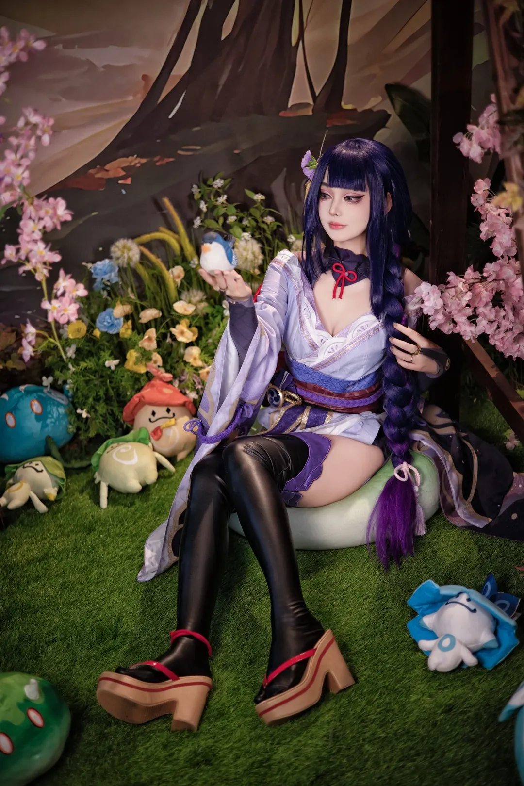 原神, コスプレ, 和風撮影, アニメコスプレ, 雷電将軍コスプレ - 3枚目