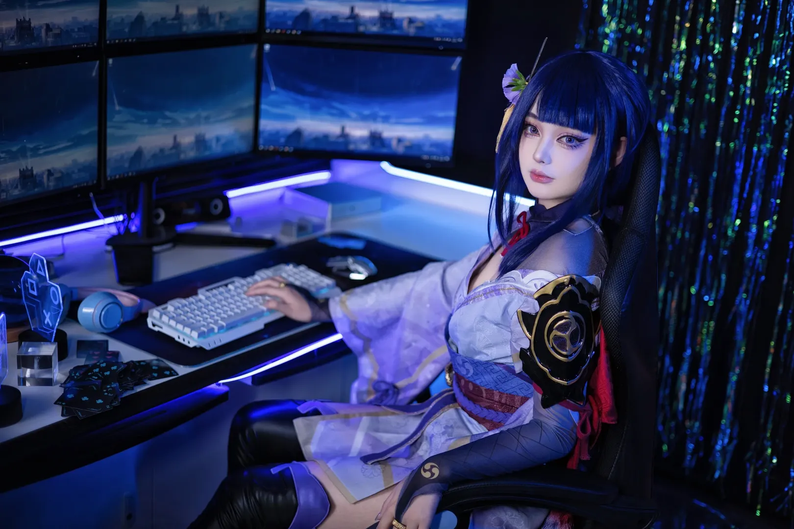 原神, コスプレ, 和風撮影, アニメコスプレ, 雷電将軍コスプレ - 5枚目