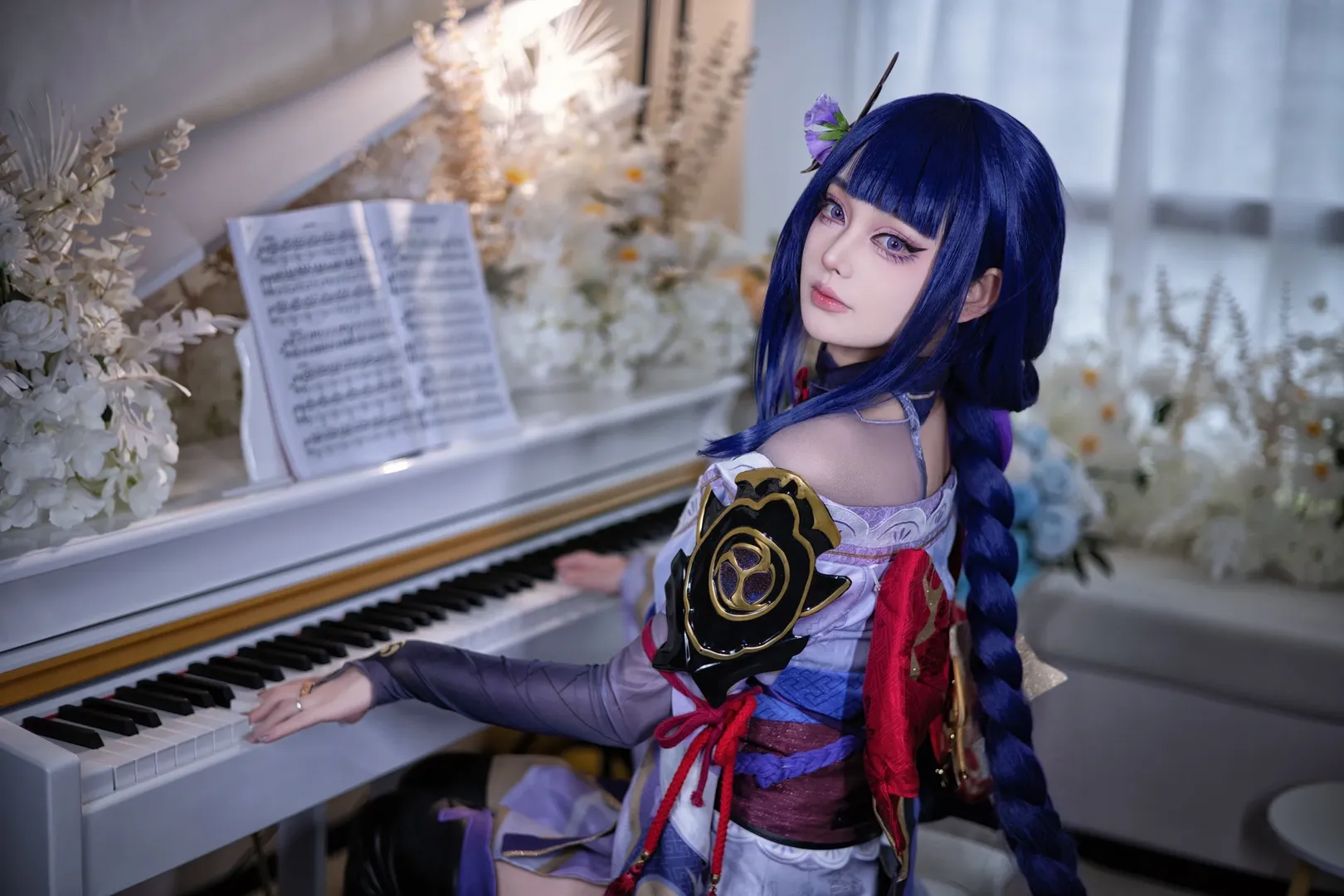 原神, コスプレ, 和風撮影, アニメコスプレ, 雷電将軍コスプレ - 6枚目
