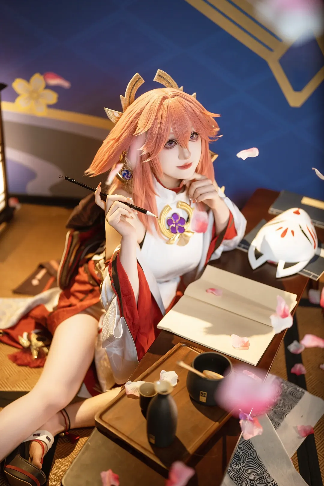 原神, 八重神子cos, Cosplay分享, 和风写真, 二次元Coser - 第5张