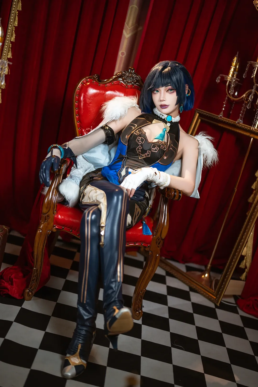 原神, cosplay, 夜兰cos, 米游妙妙屋, 绢旗