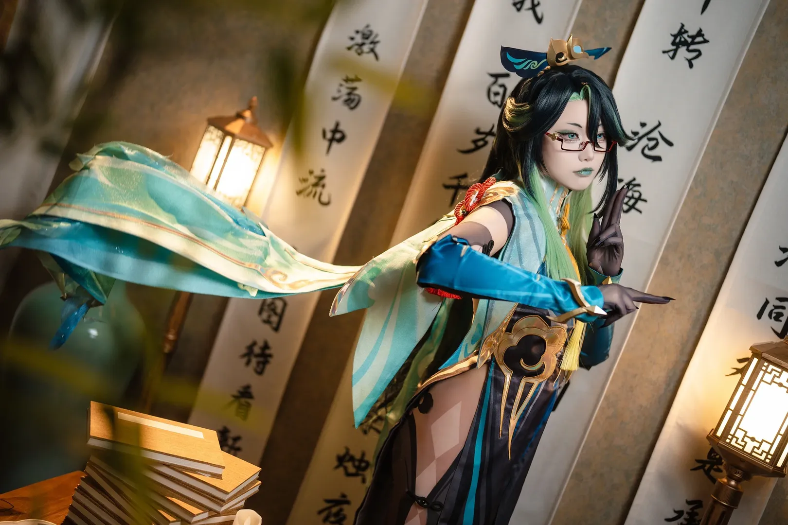 原神, 原神cos, cosplay摄影, 国风妆造, 闲云cos - 第1张