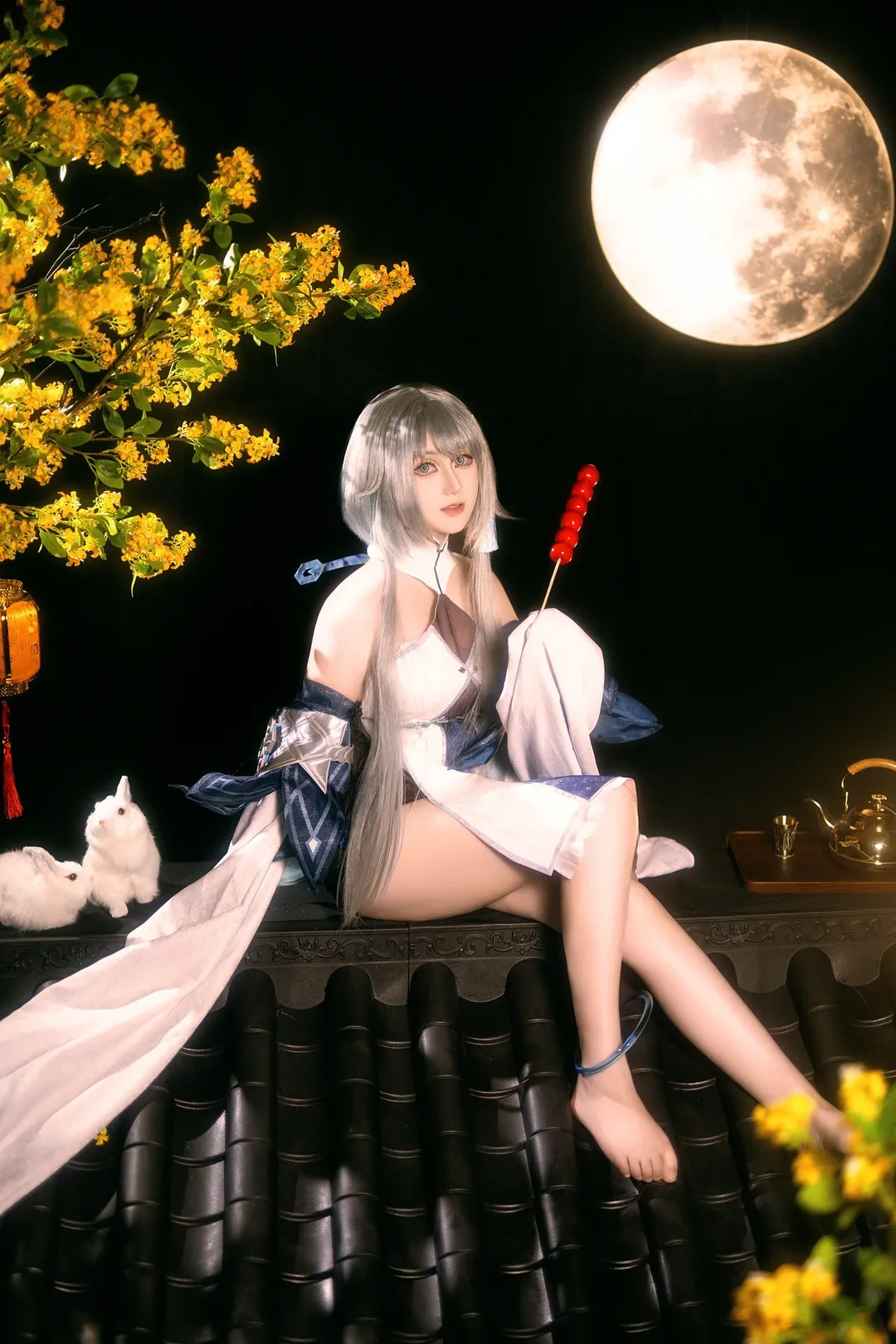 原神, 古风摄影, 夜景cos, 原神cosplay, 归终cos - 第2张