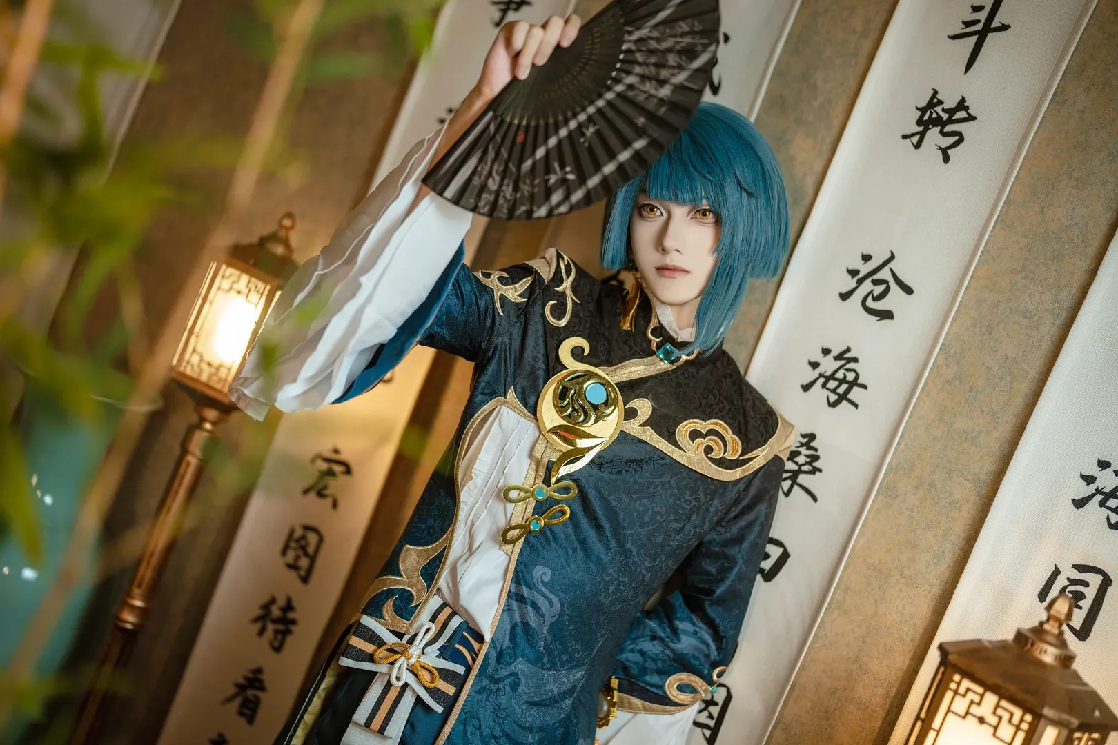 原神, 二次元摄影, 行秋cos, 原神cosplay, 璃月少年 - 第1张