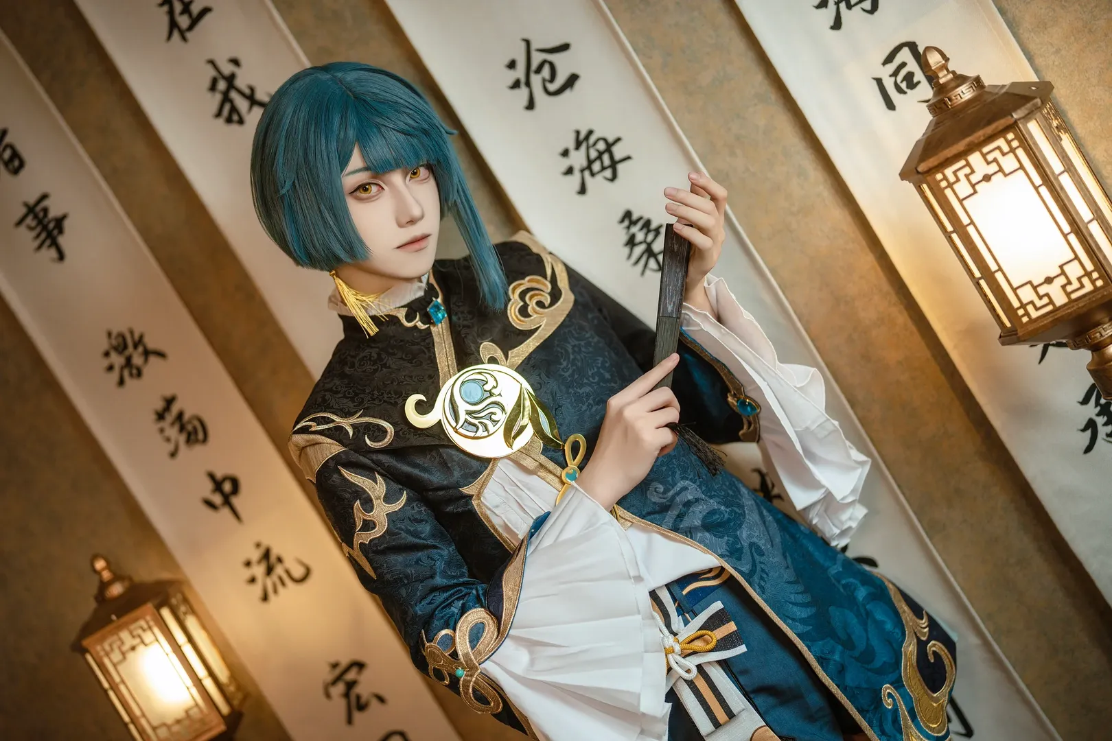 原神, 二次元摄影, 行秋cos, 原神cosplay, 璃月少年 - 第2张
