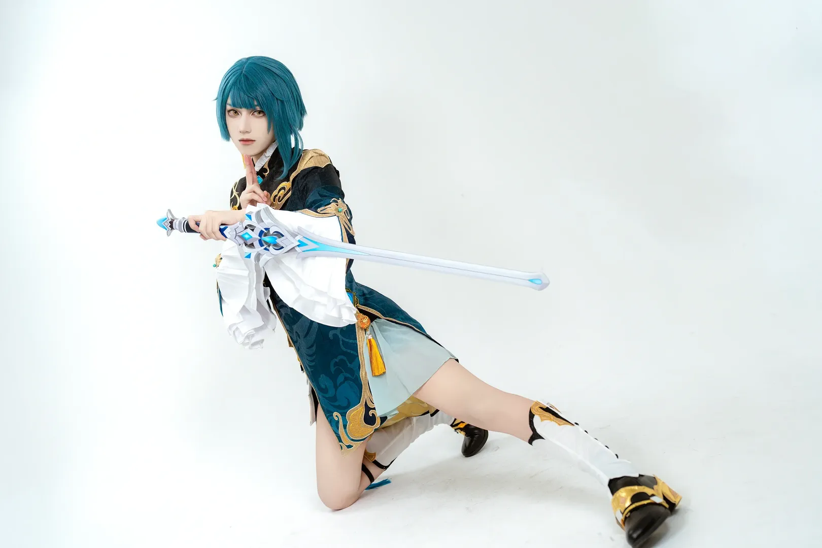 原神, 二次元摄影, 行秋cos, 原神cosplay, 璃月少年 - 第4张