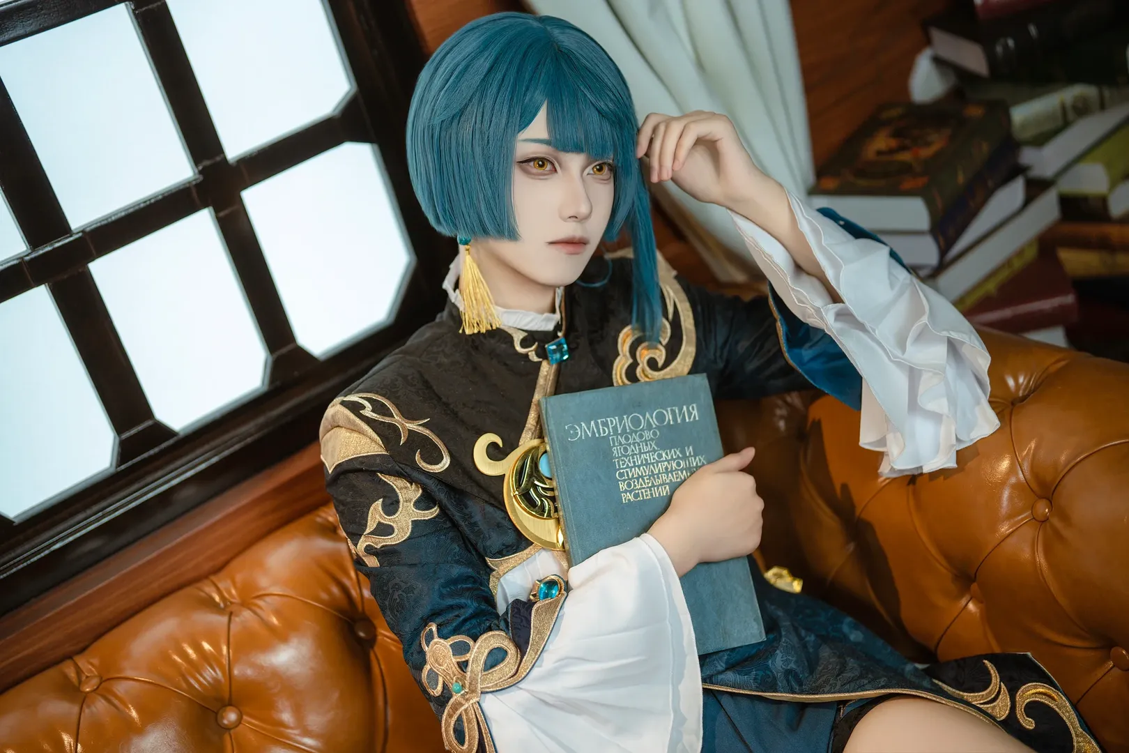原神, 二次元摄影, 行秋cos, 原神cosplay, 璃月少年 - 第6张