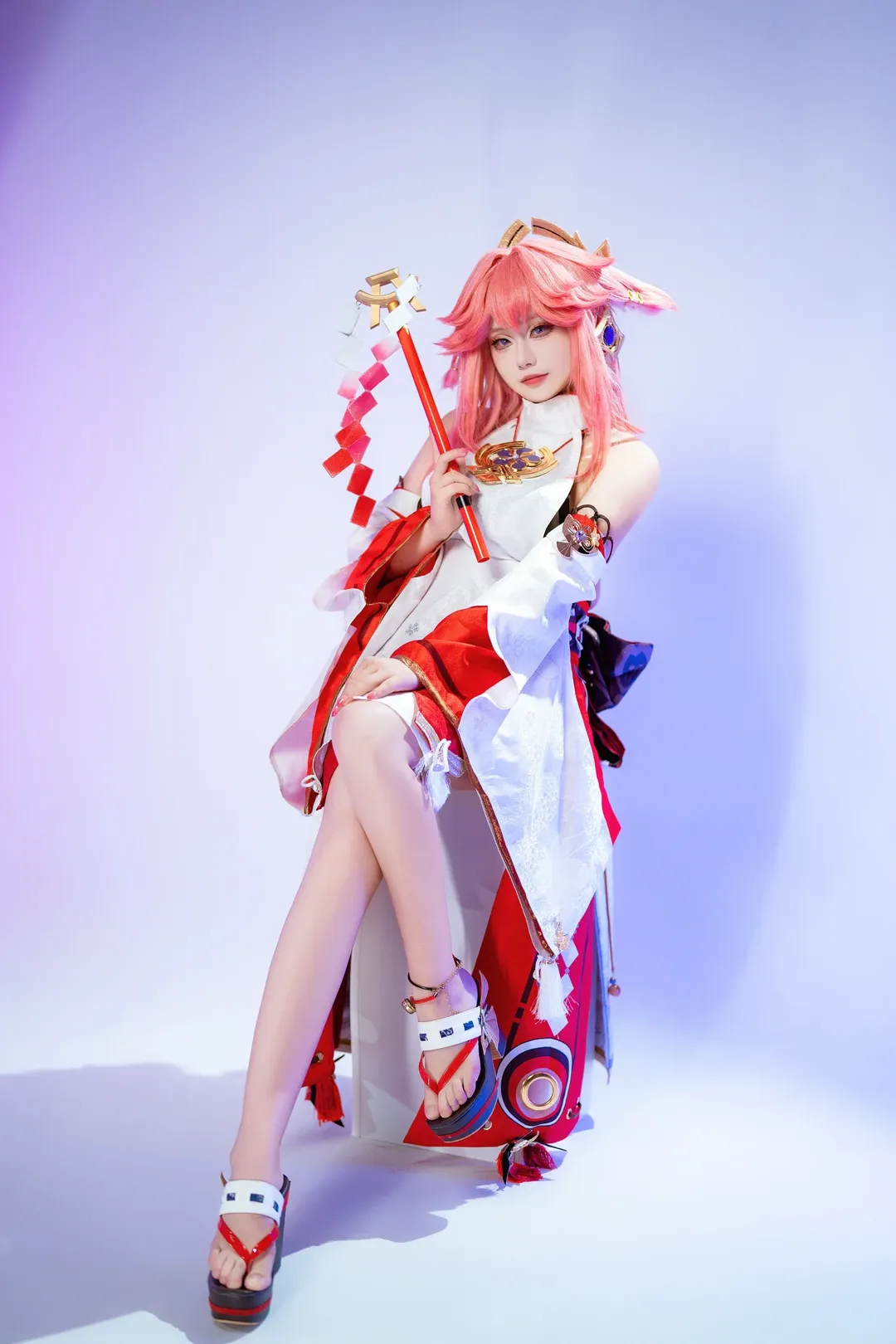 原神, cosplay, 八重神子cos, 原神cosplay, 米游妙妙屋 - 第2张