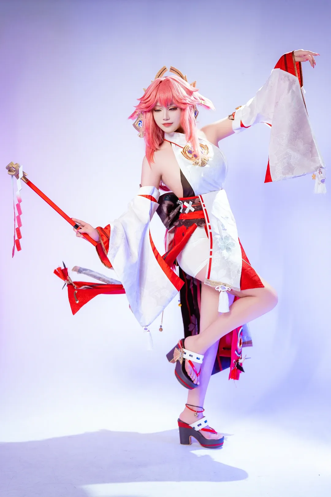 原神, cosplay, 八重神子cos, 原神cosplay, 米游妙妙屋 - 第3张