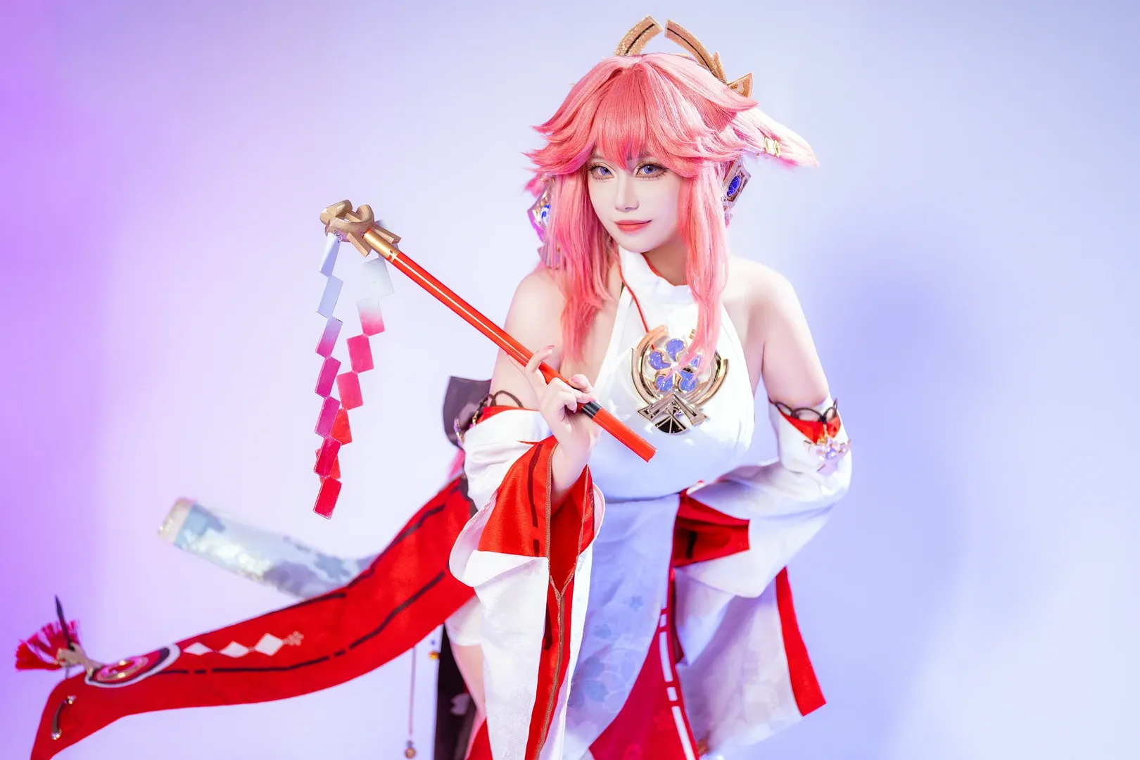 原神, cosplay, 八重神子cos, 原神cosplay, 米游妙妙屋 - 第4张