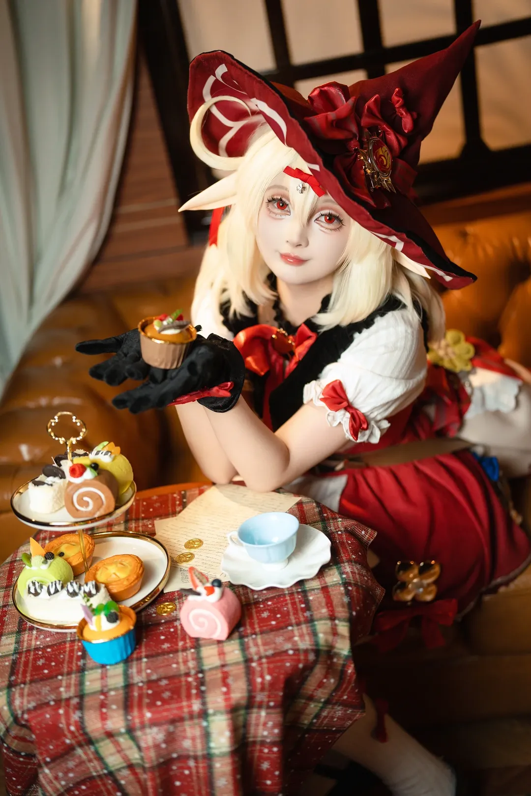 原神, 二次元摄影, 可莉cos, 魔女装扮, 万圣节cosplay - 第1张
