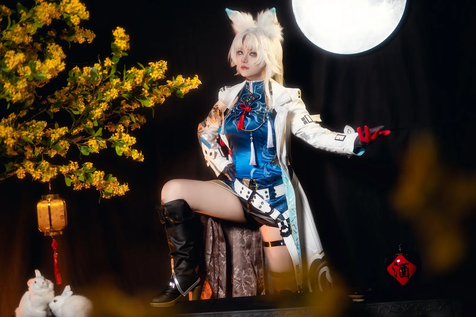 崩壊：スターレイル, ヒショウ コスプレ, 中国風コスプレ, 仙舟「曜青」, 白髪獣耳 - 3枚目